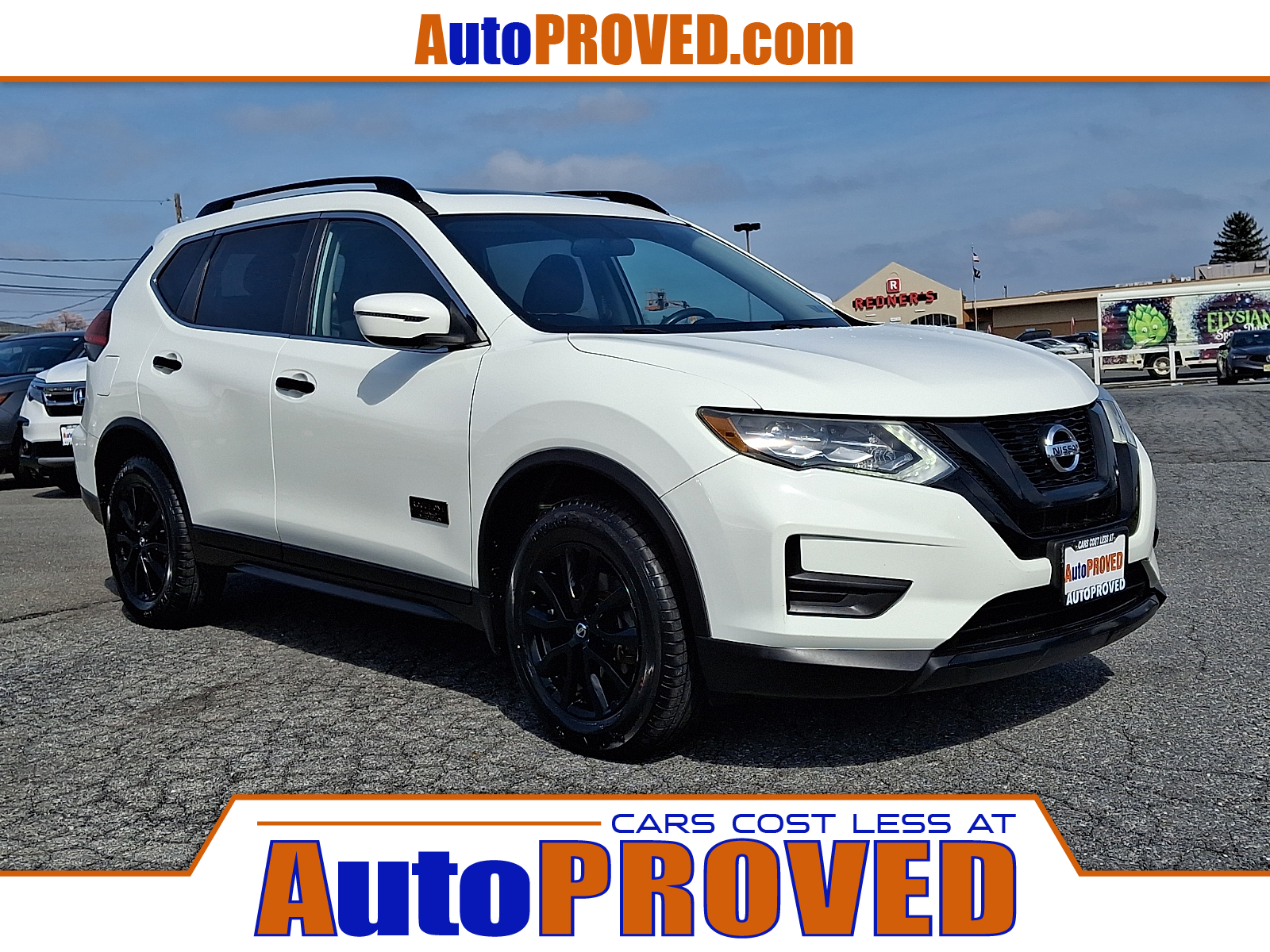 Glacier White - QAK 2017 Nissan Rogue SV AWD SUV / Crossover All-Wheel Drive Automatic