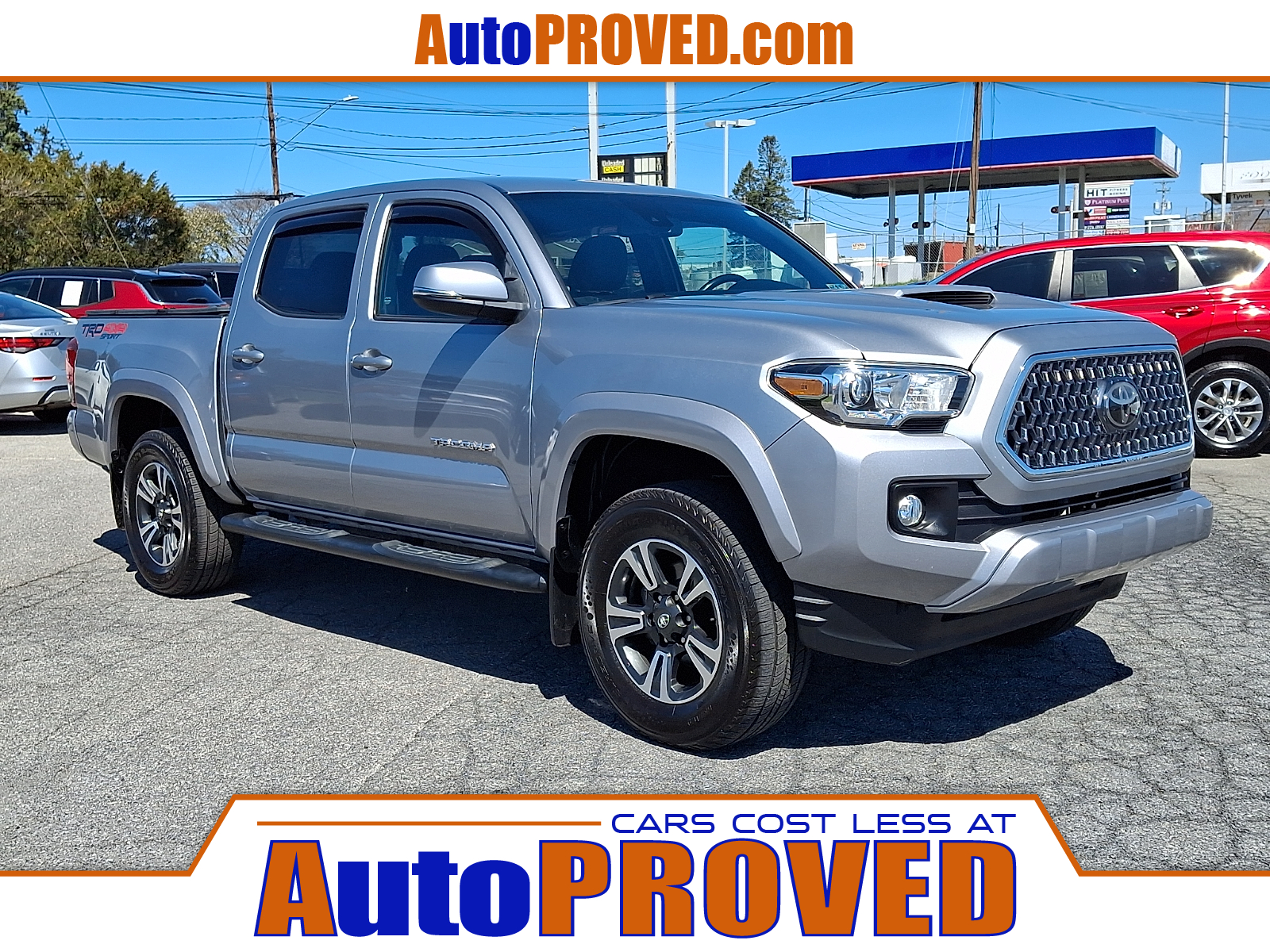 Silver Sky Metallic - 1D6 2019 Toyota Tacoma TRD Sport Double Cab 4WD Pickup Truck Four-Wheel Drive Automatic