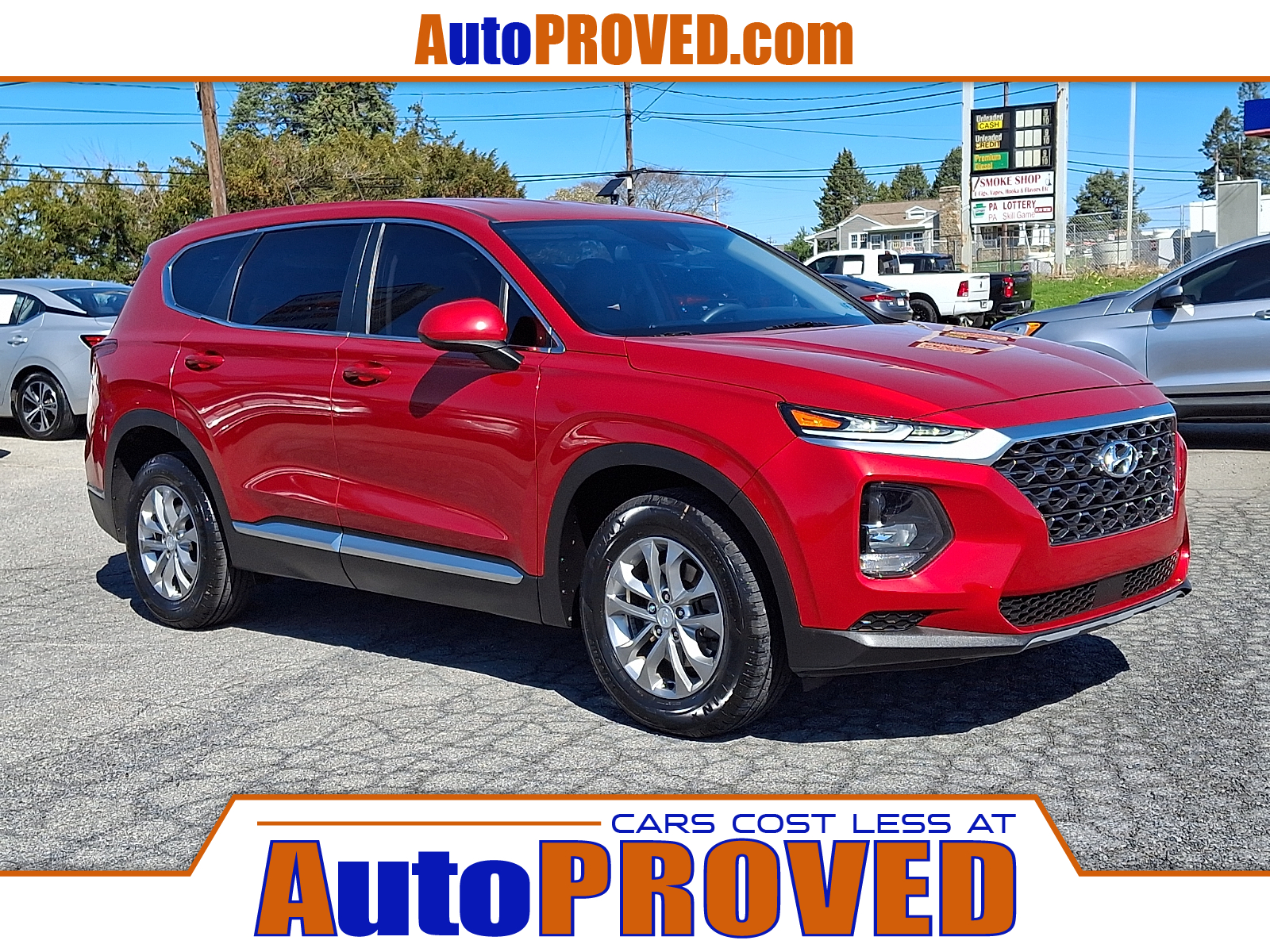 Calypso Red - Y2E 2020 Hyundai Santa Fe 2.4L SE AWD SUV / Crossover All-Wheel Drive Automatic