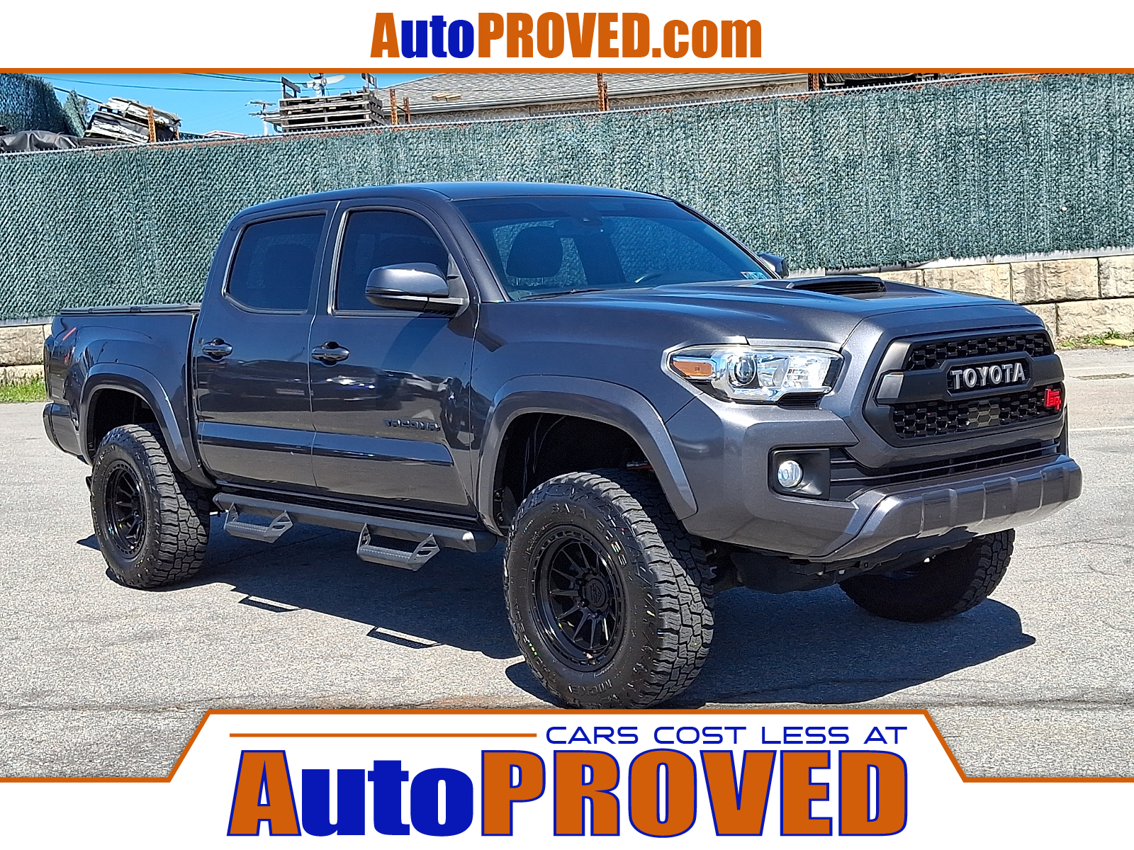 Magnetic Gray Metallic - 1G3 2018 Toyota Tacoma TRD Sport Double Cab 4WD Pickup Truck Four-Wheel Drive Automatic