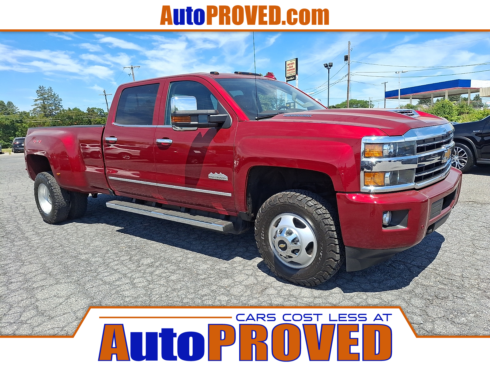 Cajun Red Tintcoat - GPJ 2018 Chevrolet Silverado 3500HD High Country Crew Cab 4WD Pickup Truck Four-Wheel Drive Automatic