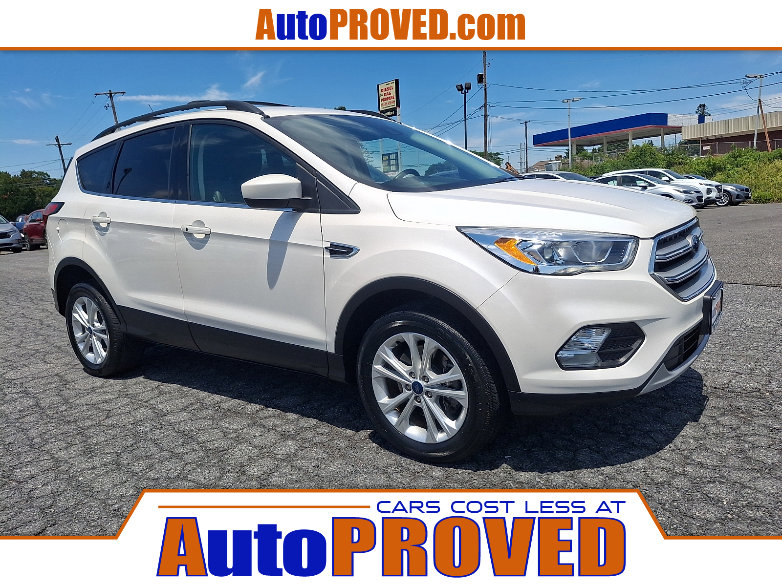 White Platinum Metallic Tri-Coat - UG 2019 Ford Escape SEL AWD SUV / Crossover All-Wheel Drive Automatic