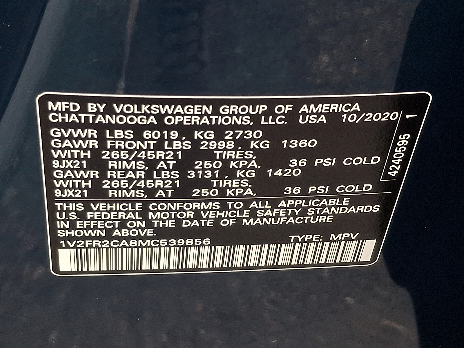 Used 2021 Volkswagen Atlas SUV