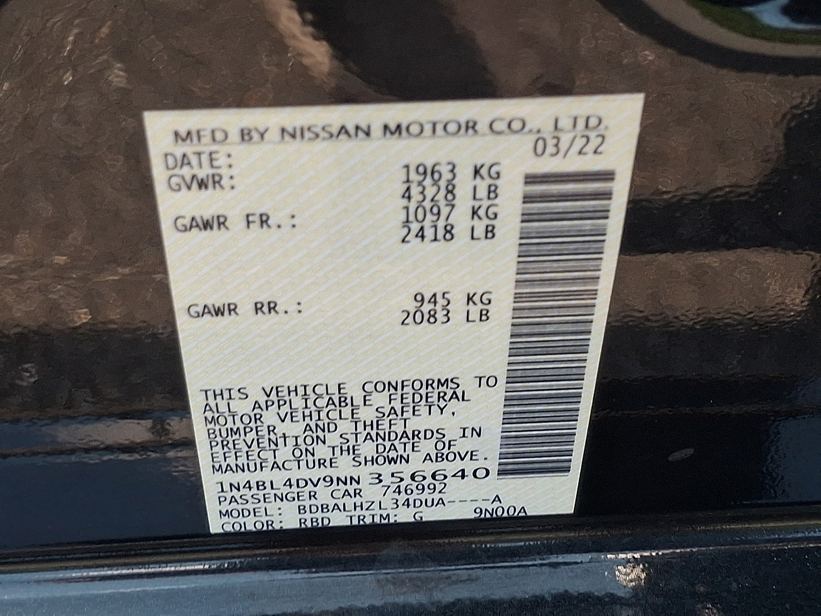 Used 2022 Nissan Altima Sedan