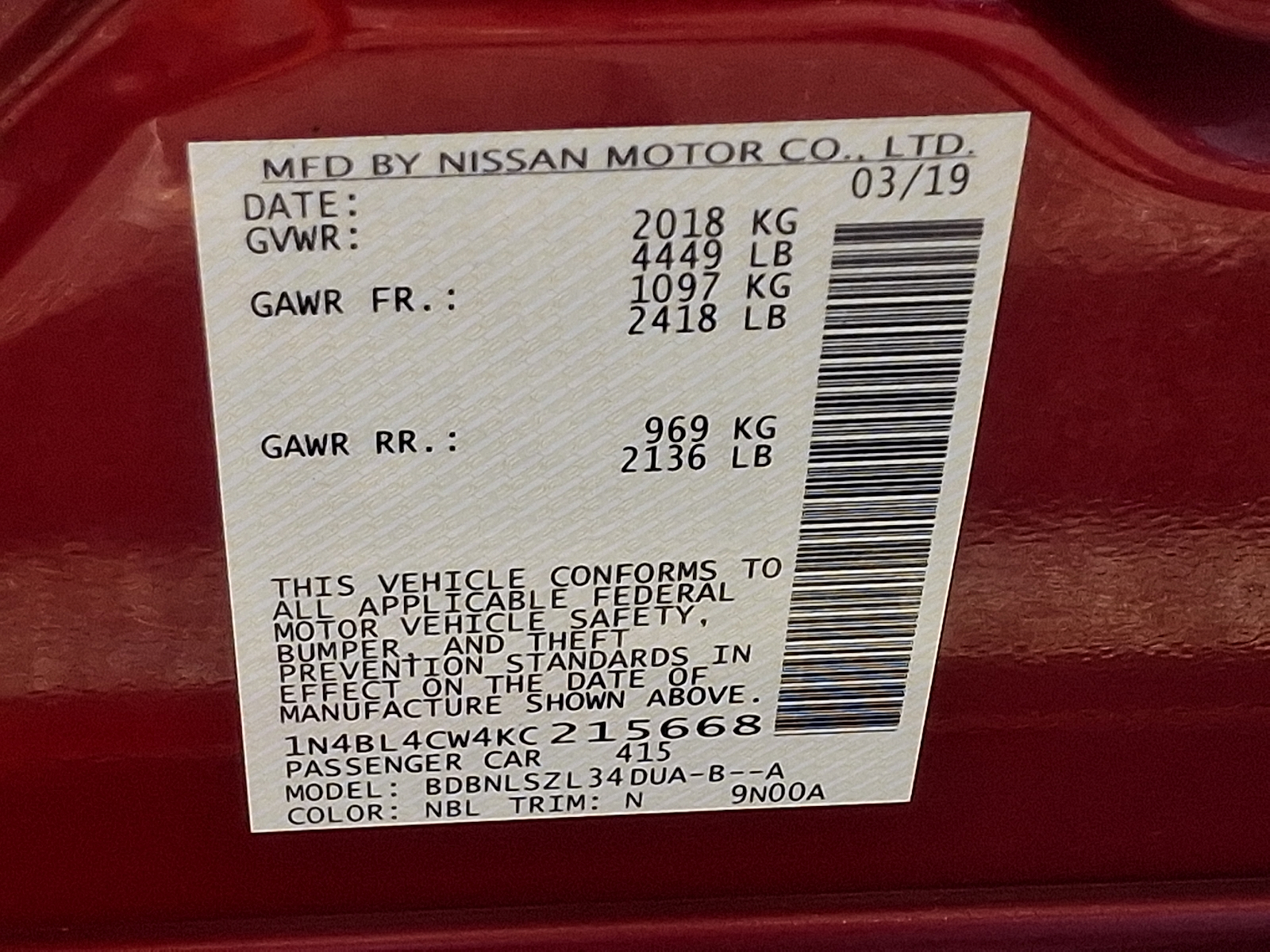 Used 2019 Nissan Altima Sedan