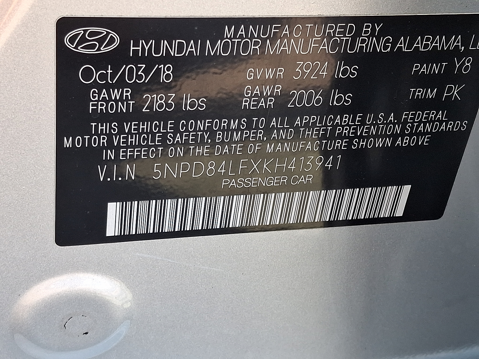 Used 2019 Hyundai Elantra Sedan