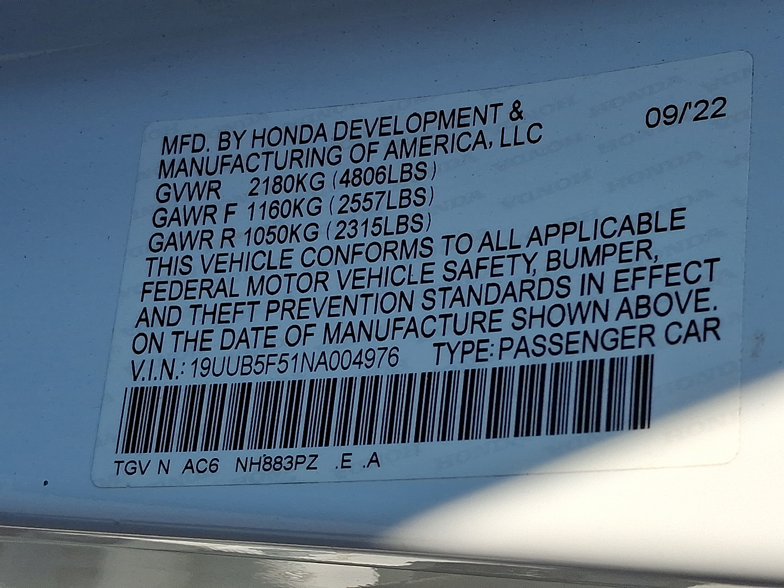 Used 2022 Acura TLX Sedan