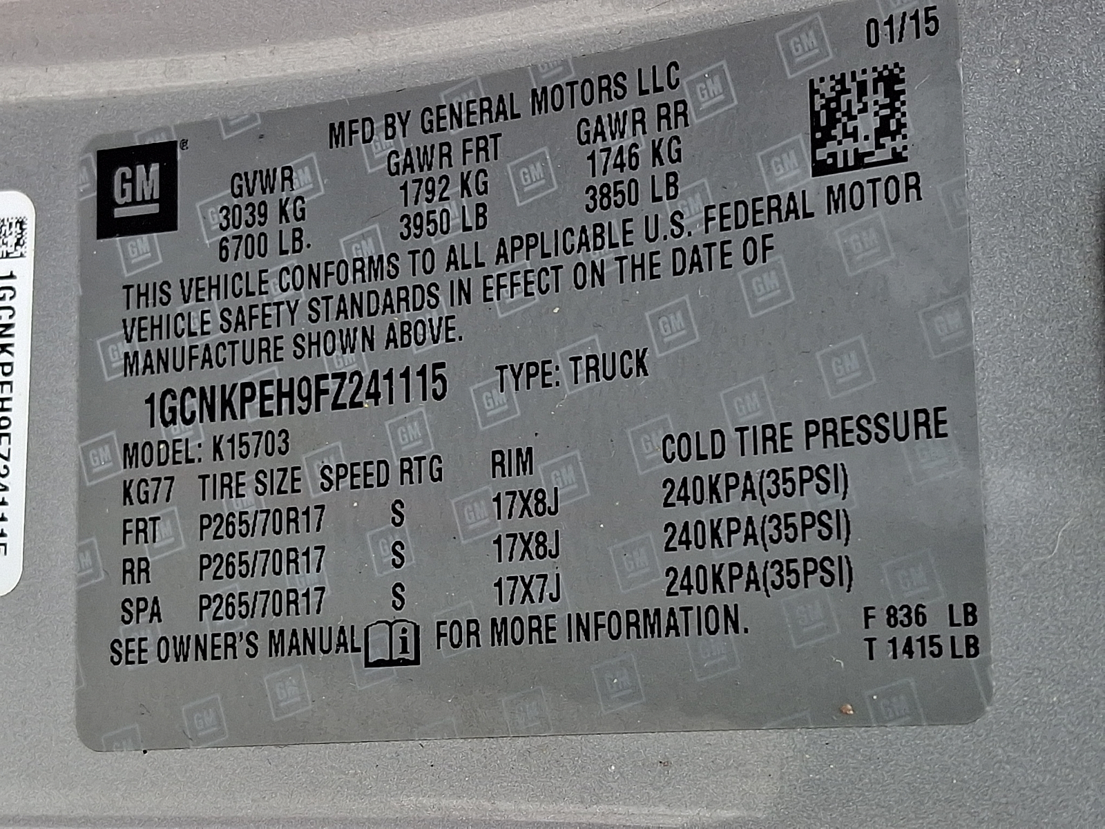 Used 2015 Chevrolet Silverado 1500 Truck