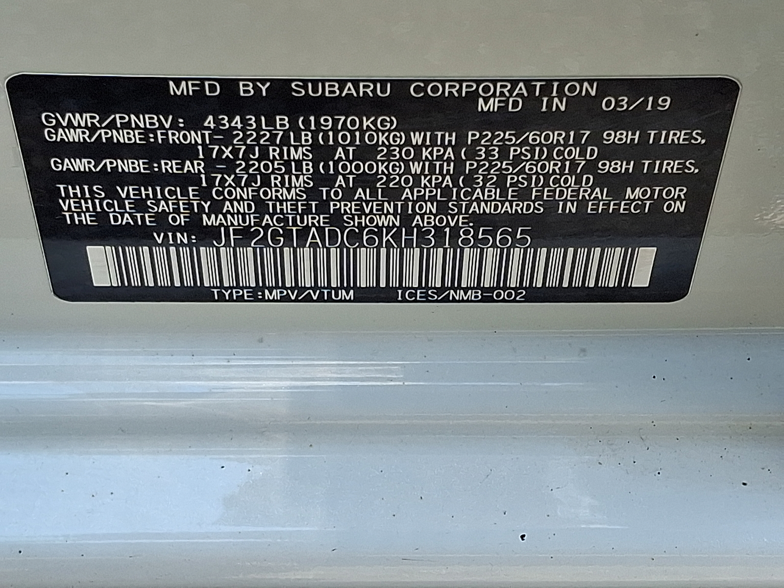 Used 2019 Subaru Crosstrek SUV