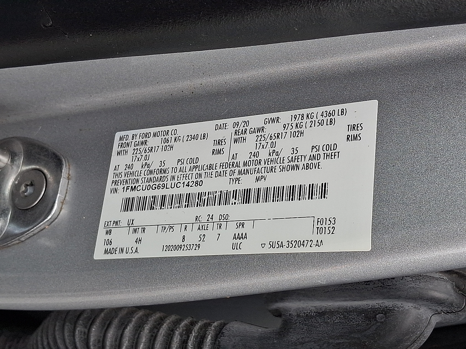 Used 2020 Ford Escape SUV