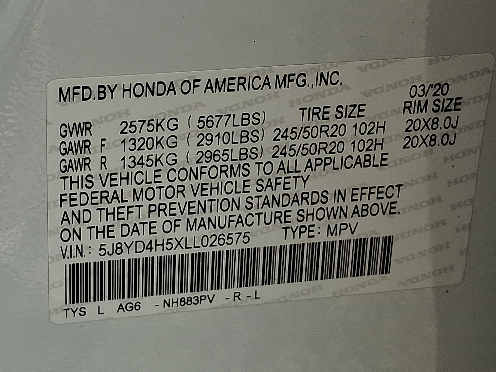 Used 2020 Acura MDX SUV