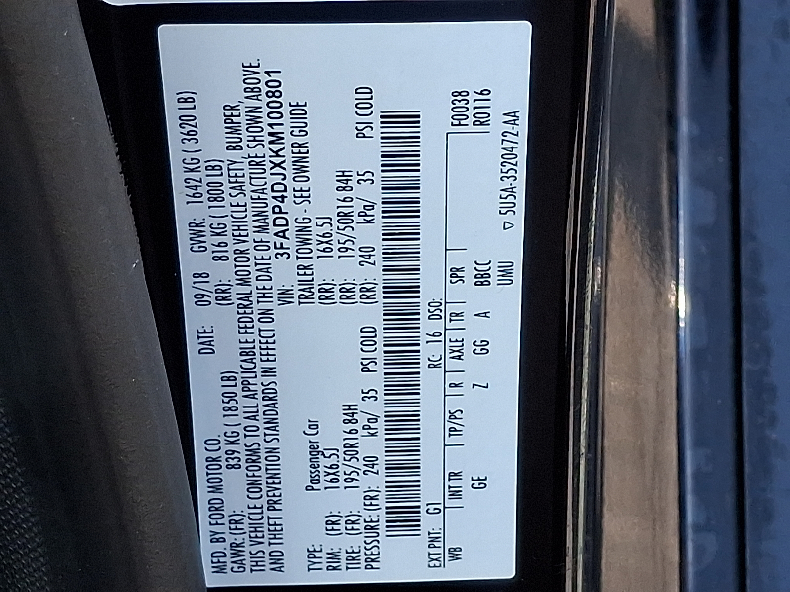Used 2019 Ford Fiesta Hatchback