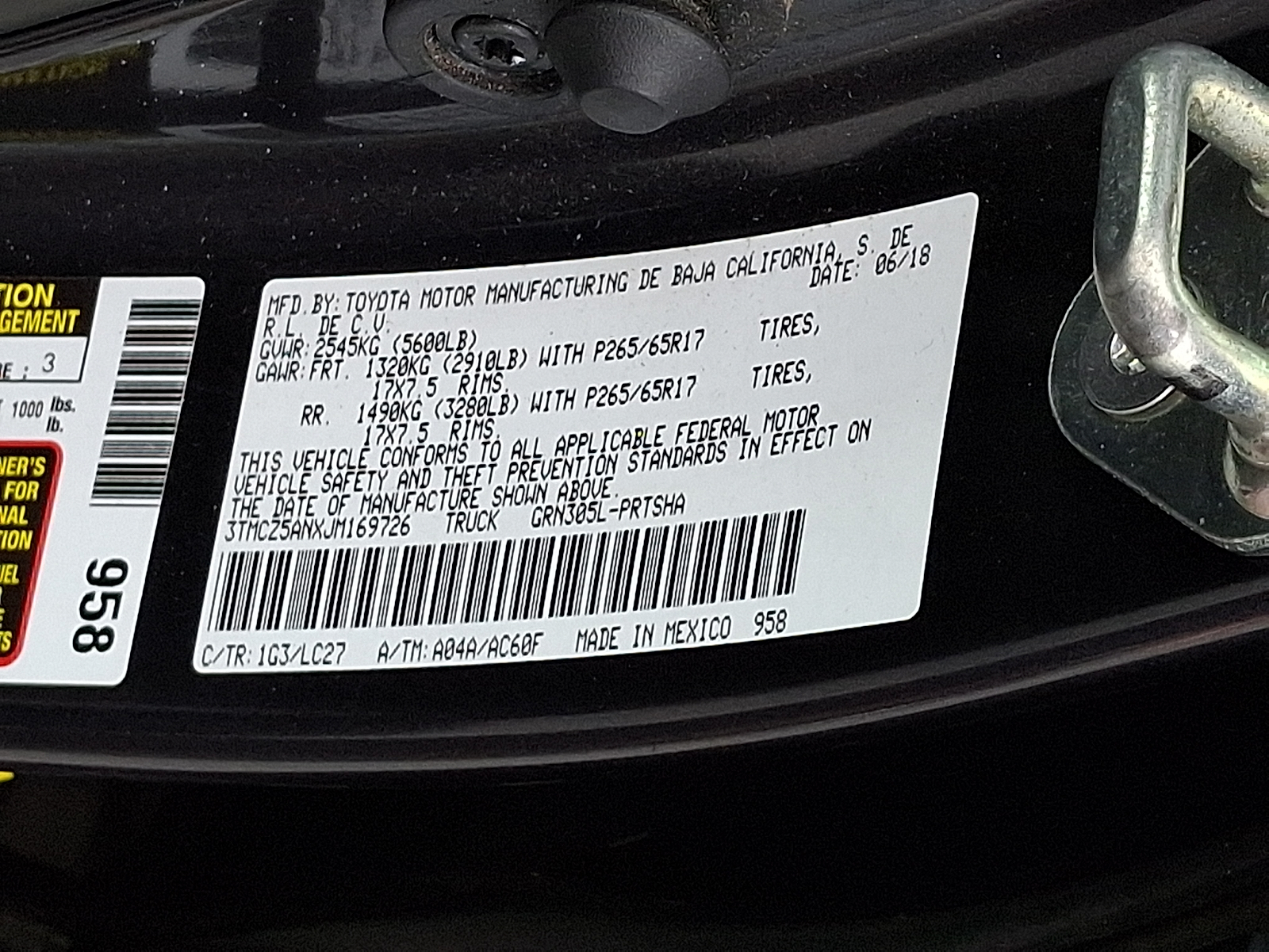 Used 2018 Toyota Tacoma Truck