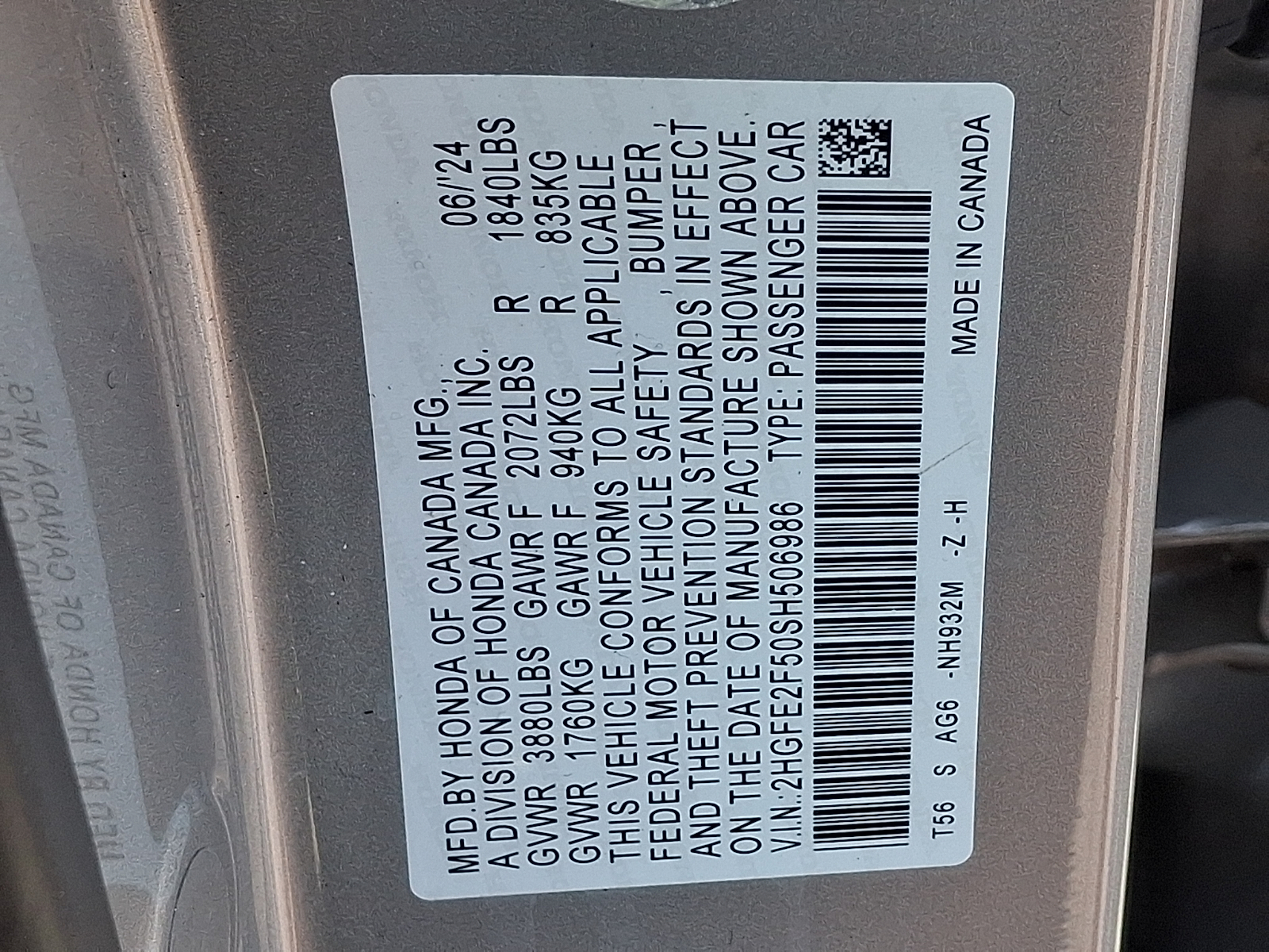 Used 2025 Honda Civic Sedan Sedan