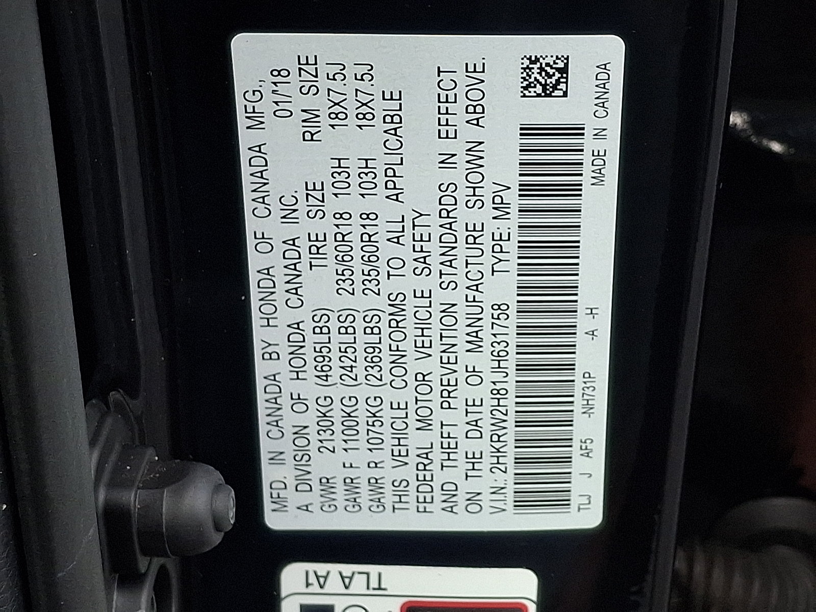 Used 2018 Honda CR-V SUV