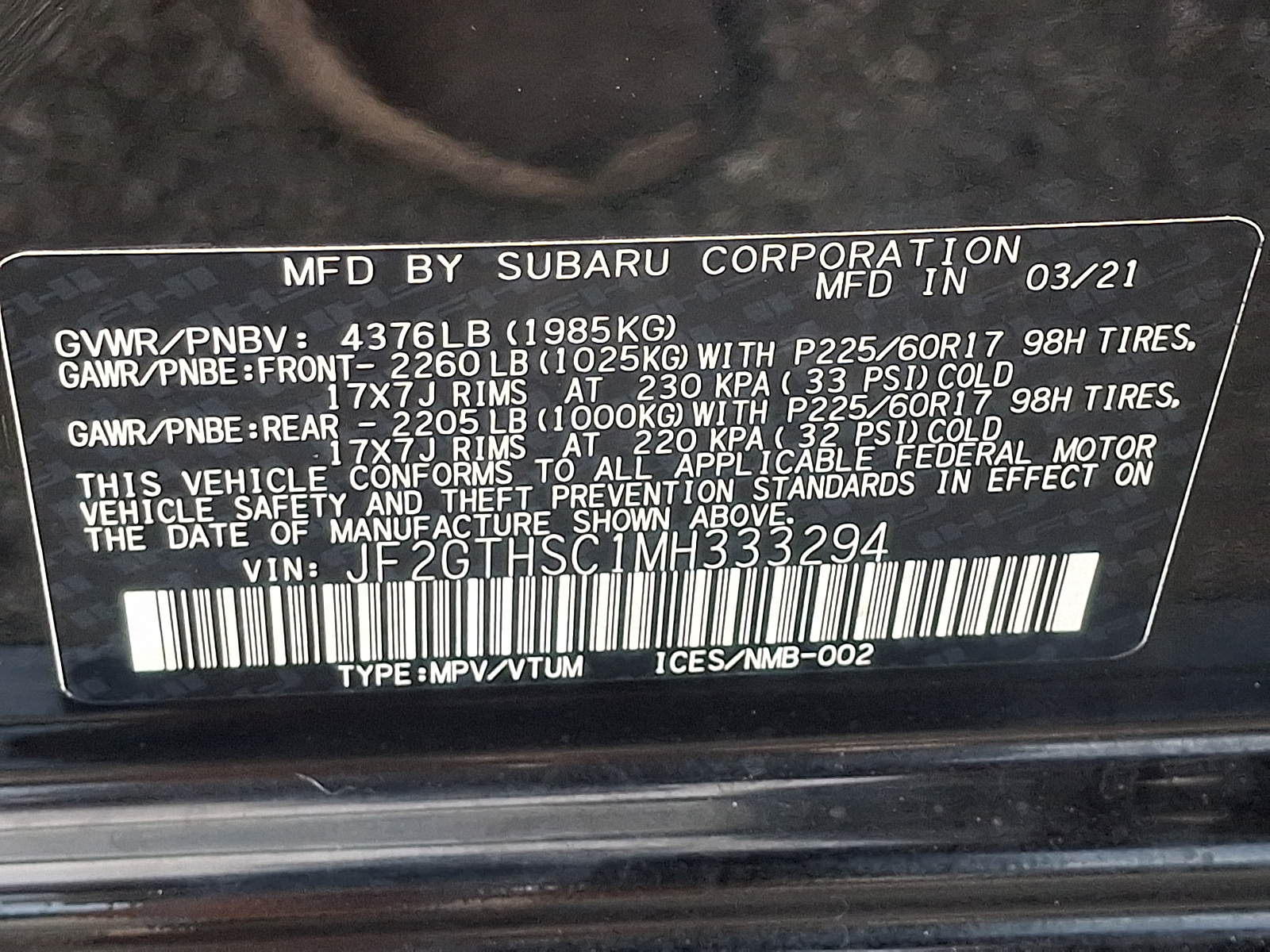 Used 2021 Subaru Crosstrek SUV