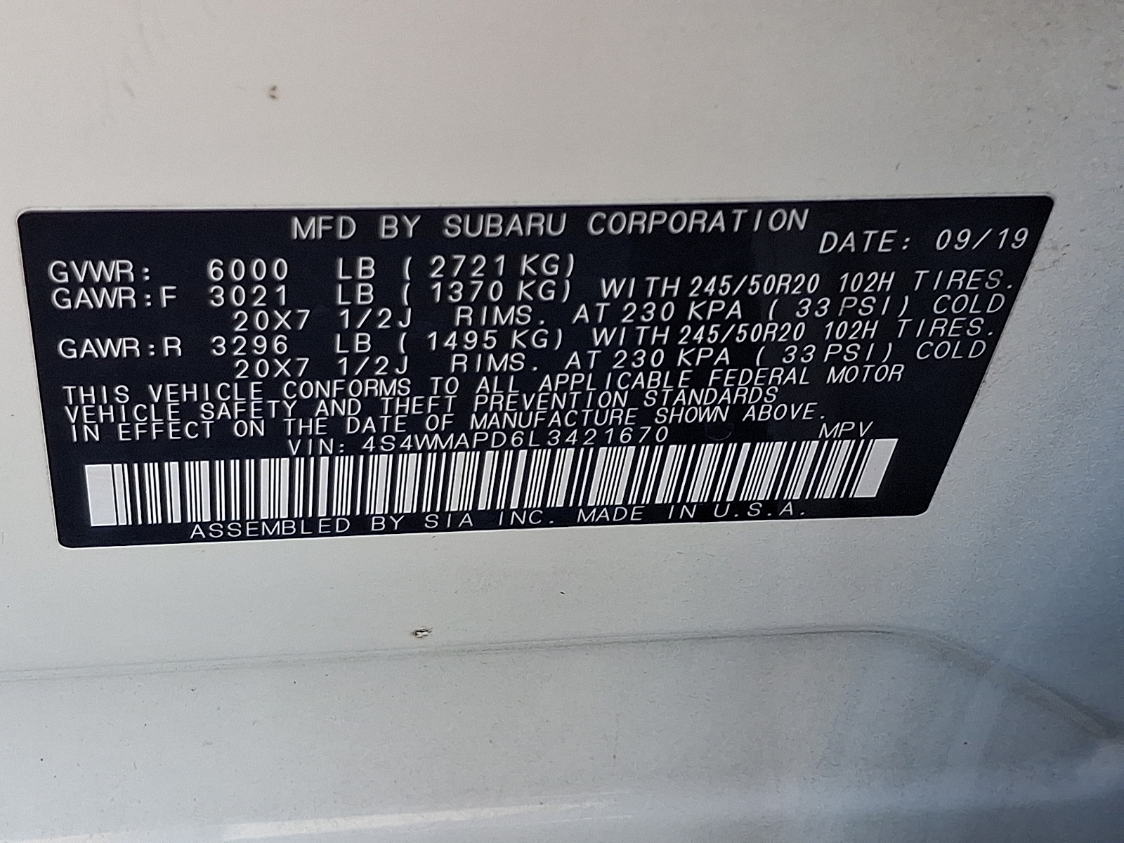 Used 2020 Subaru Ascent SUV
