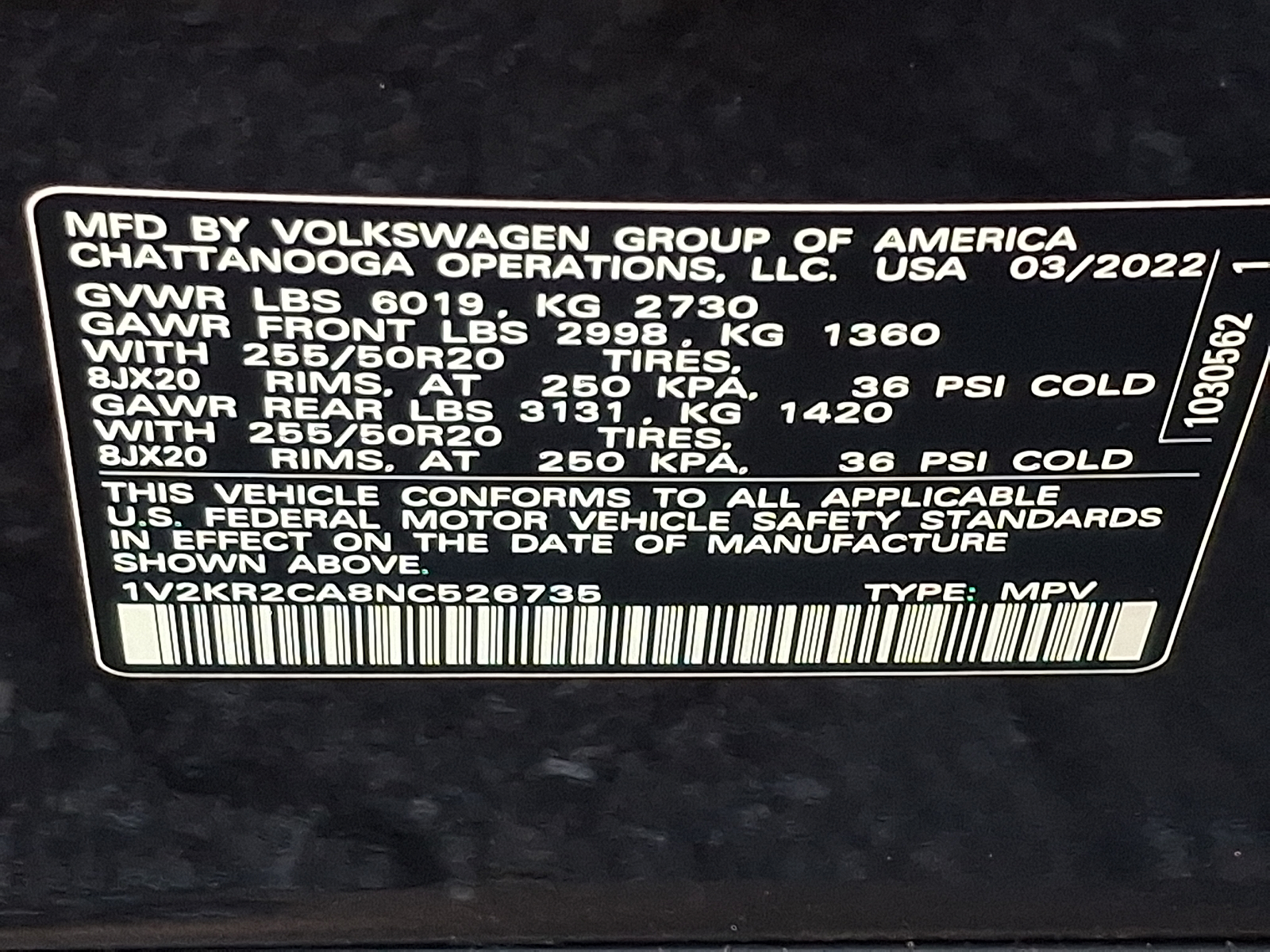 Used 2022 Volkswagen Atlas SUV