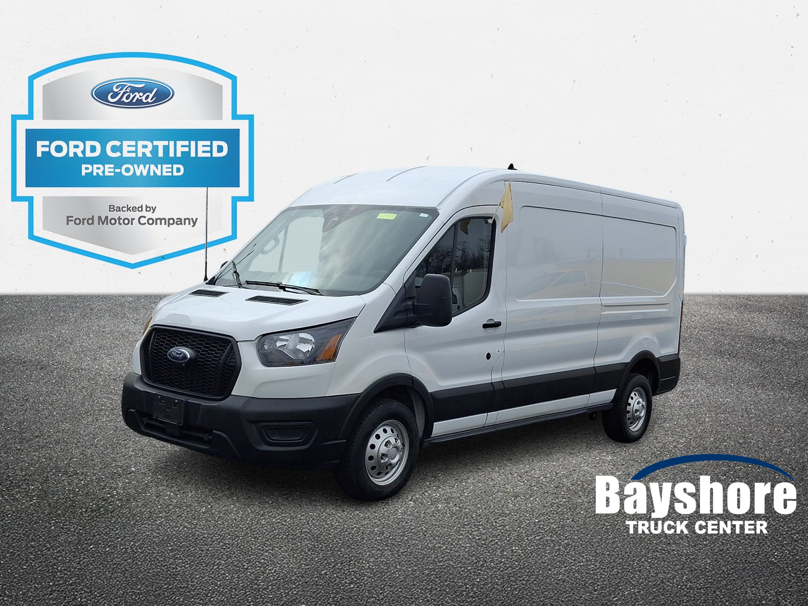 Oxford White - YZ 2023 Ford Transit Cargo 250 Medium Roof AWD Van All-Wheel Drive Automatic