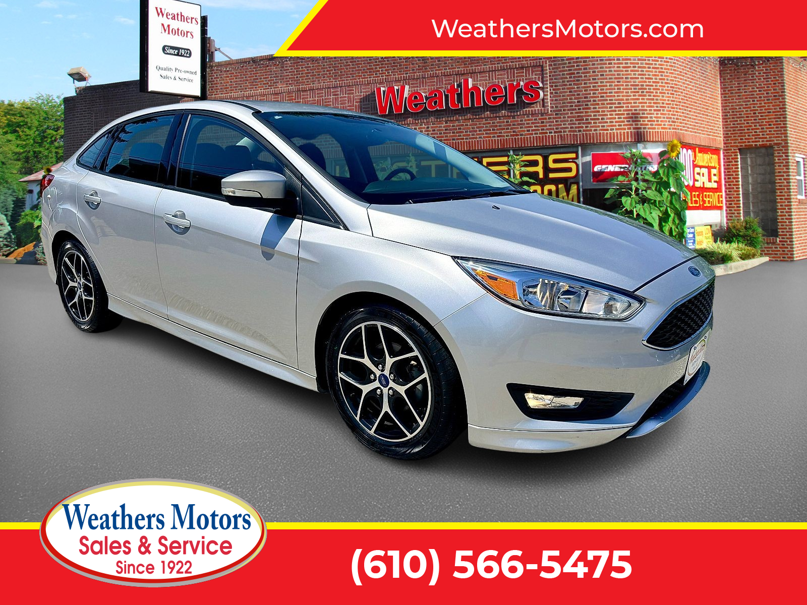 Ingot Silver 2015 Ford Focus SE Sedan Front-Wheel Drive Manual