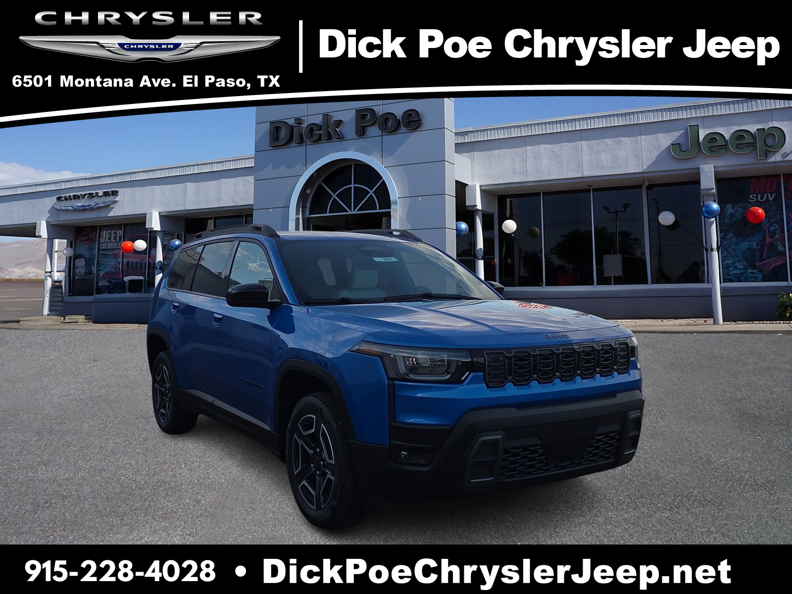 HYDRO BLUE PEARL COAT 2026 Jeep Cherokee SUV / Crossover Four-Wheel Drive Automatic