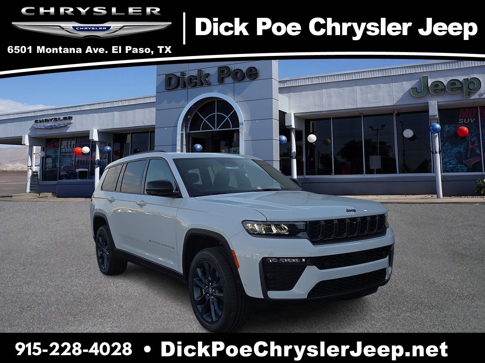 BRIGHT WHITE CLEAR COAT 2026 Jeep Grand Cherokee L SUV / Crossover Four-Wheel Drive Automatic