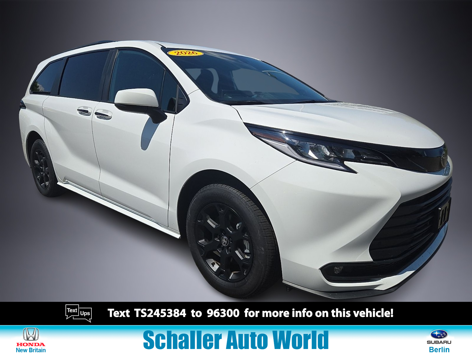 Ice Cap - 040 2026 Toyota Sienna Minivan All-Wheel Drive Automatic