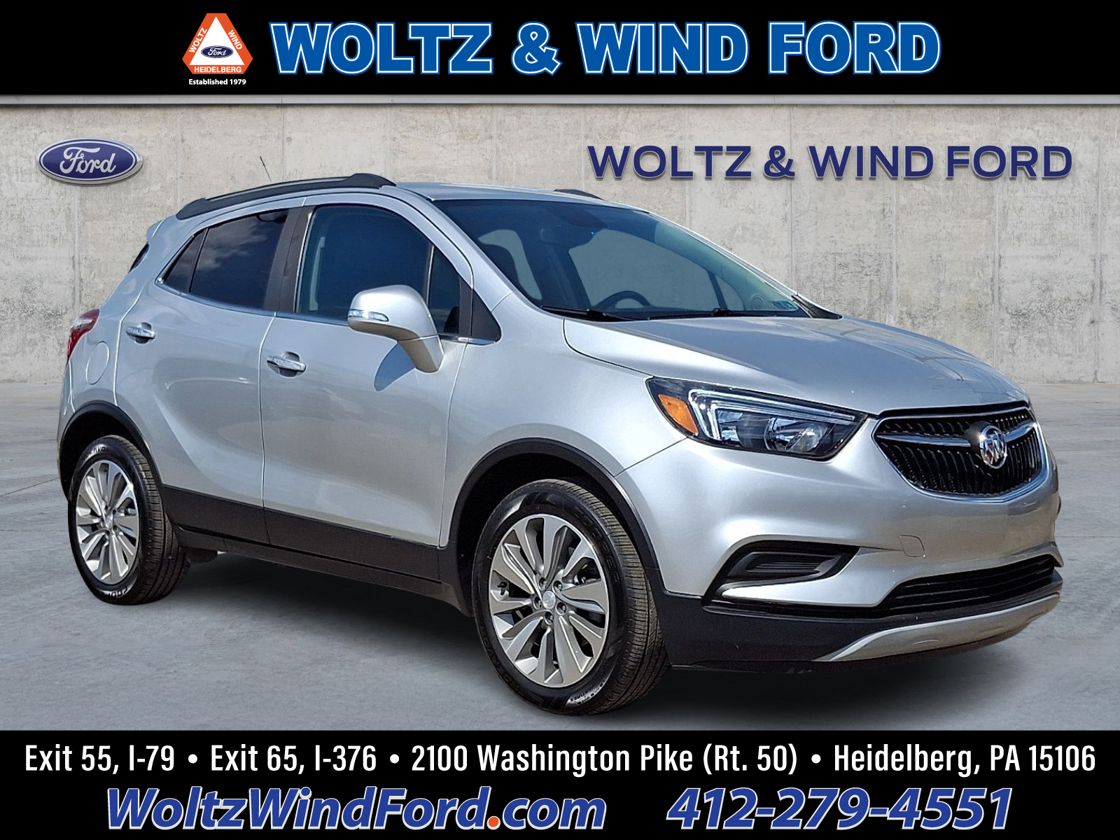 Quicksilver Metallic 2019 Buick Encore Preferred FWD SUV / Crossover Front-Wheel Drive Automatic