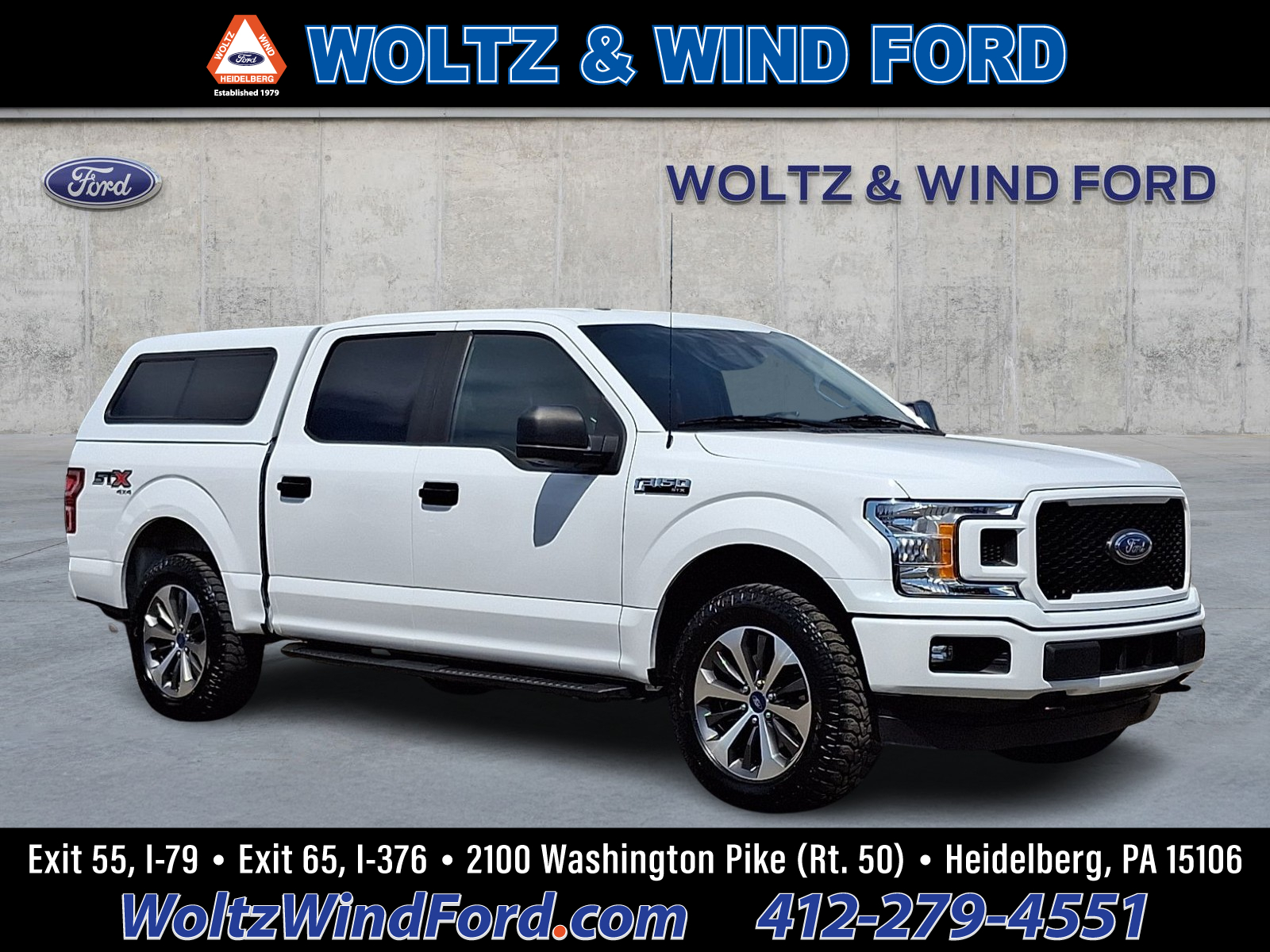 Oxford White 2019 Ford F-150 XL SuperCrew 4WD Pickup Truck Four-Wheel Drive Automatic