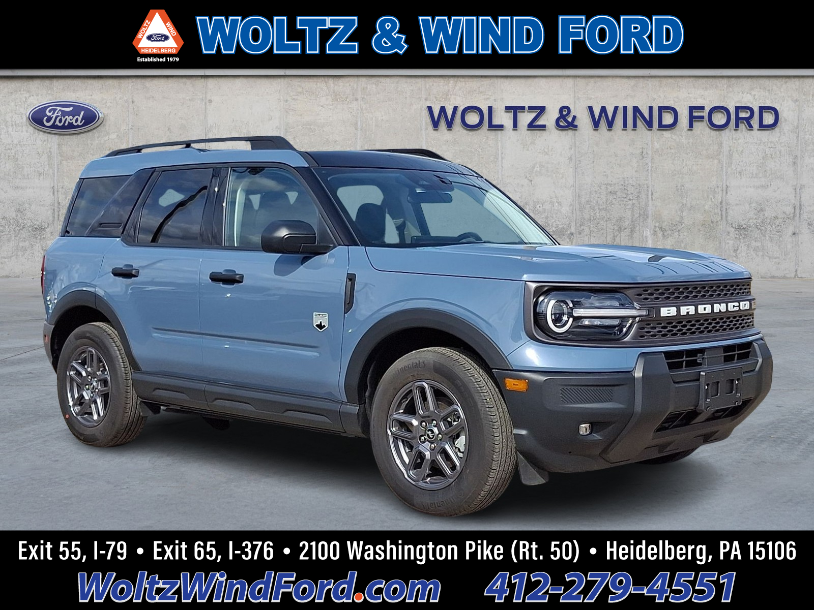 Blue (Azure Gray Metallic Tri-Coat) 2025 Ford Bronco Sport Big Bend AWD SUV / Crossover All-Wheel Drive Automatic