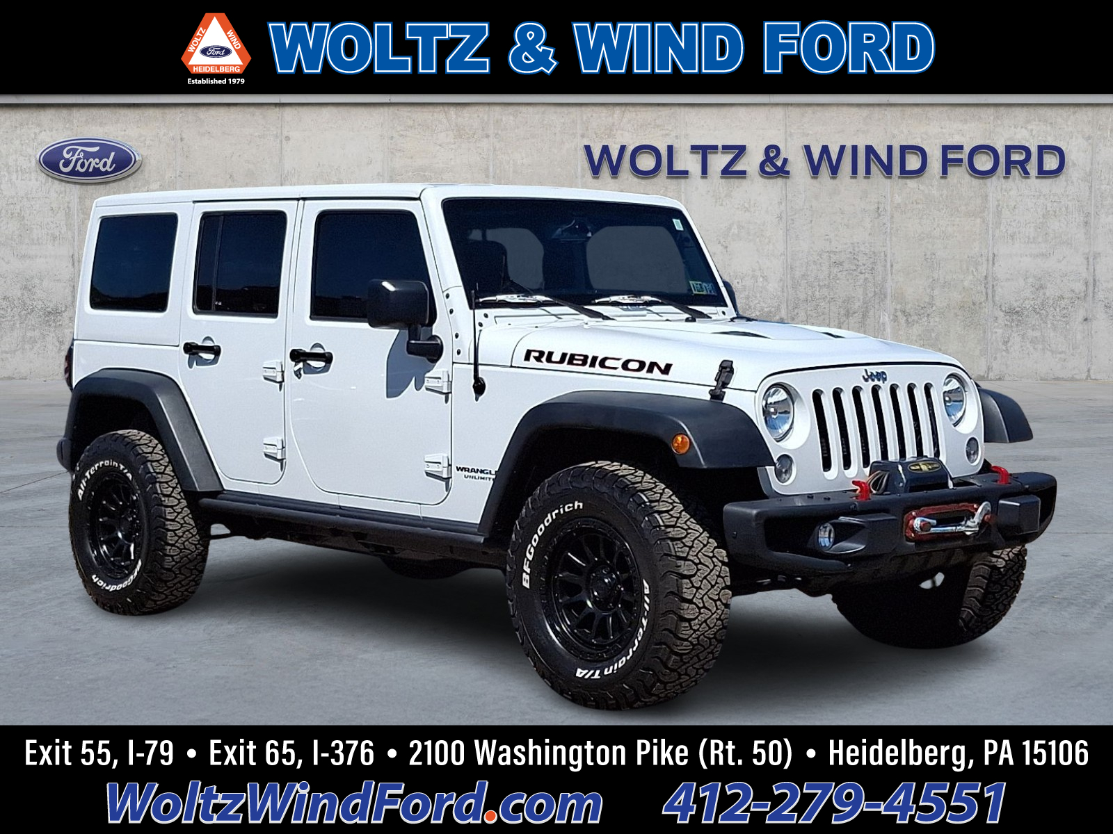 Bright White Clear Coat 2015 Jeep Wrangler Unlimited Rubicon 4WD SUV / Crossover Four-Wheel Drive Automatic
