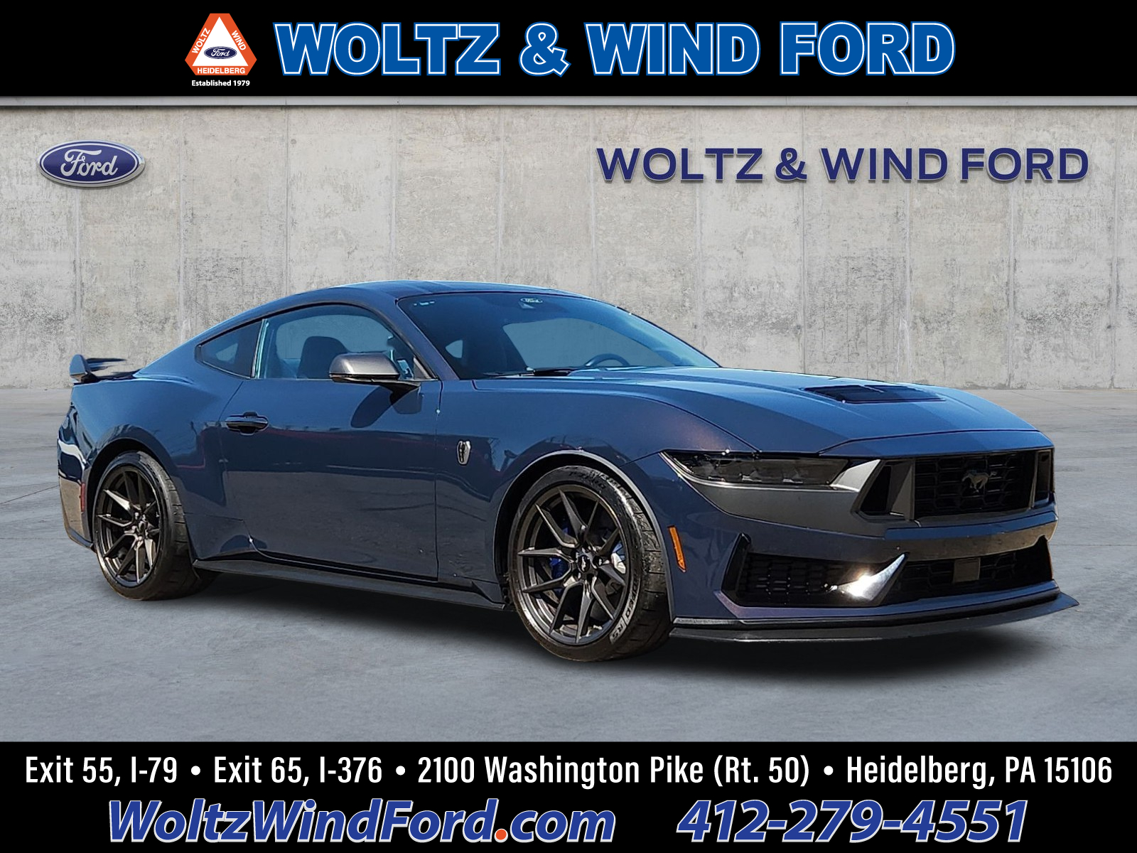 Blue Ember 2024 Ford Mustang Coupe Rear-Wheel Drive Automatic