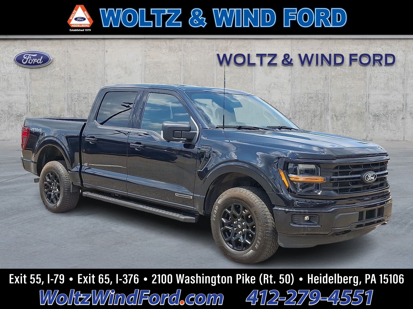 Agate Black 2024 Ford F-150 Pickup Truck Four-Wheel Drive Automatic