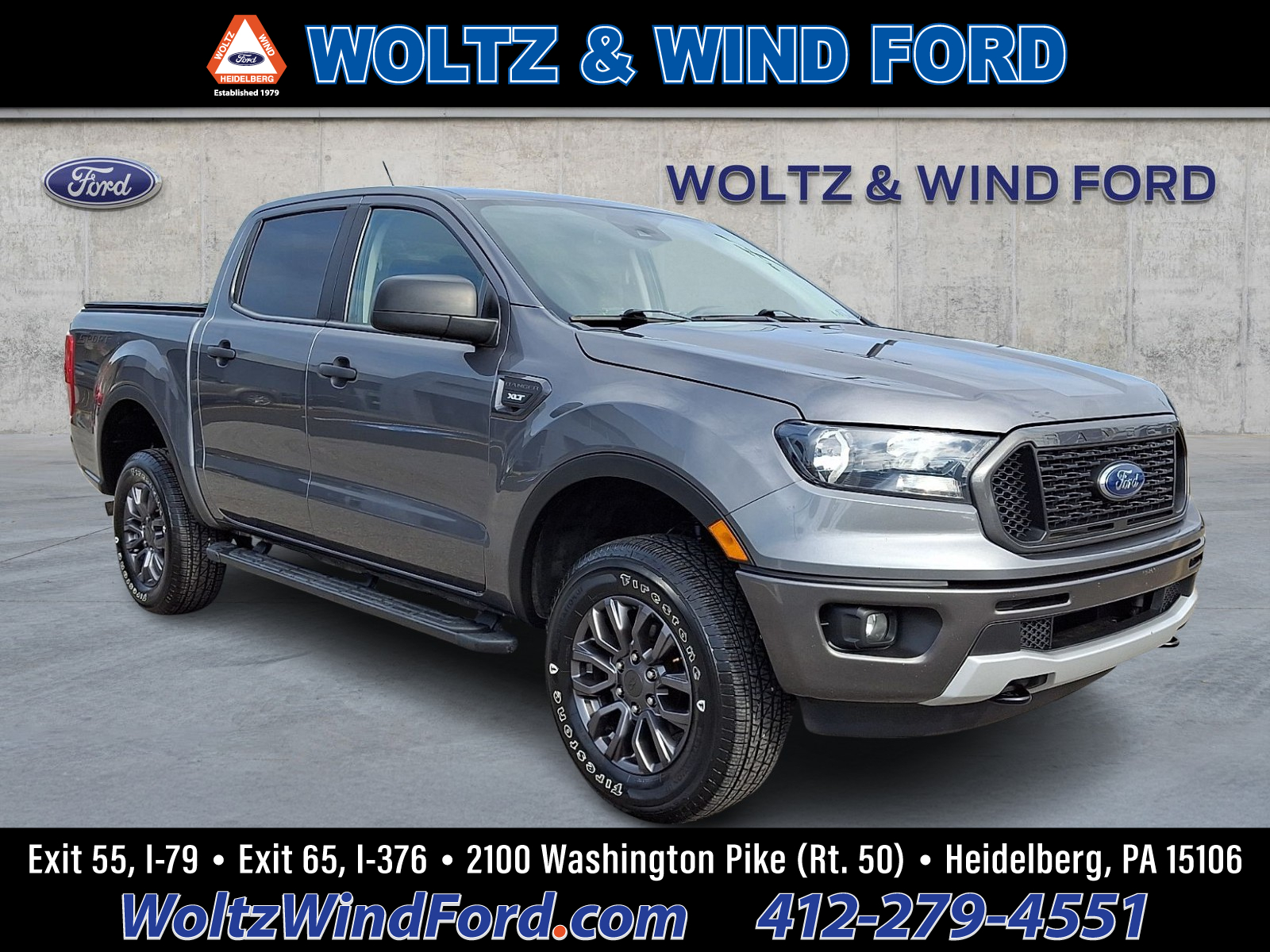 Carbonized Gray 2022 Ford Ranger Pickup Truck Four-Wheel Drive Automatic