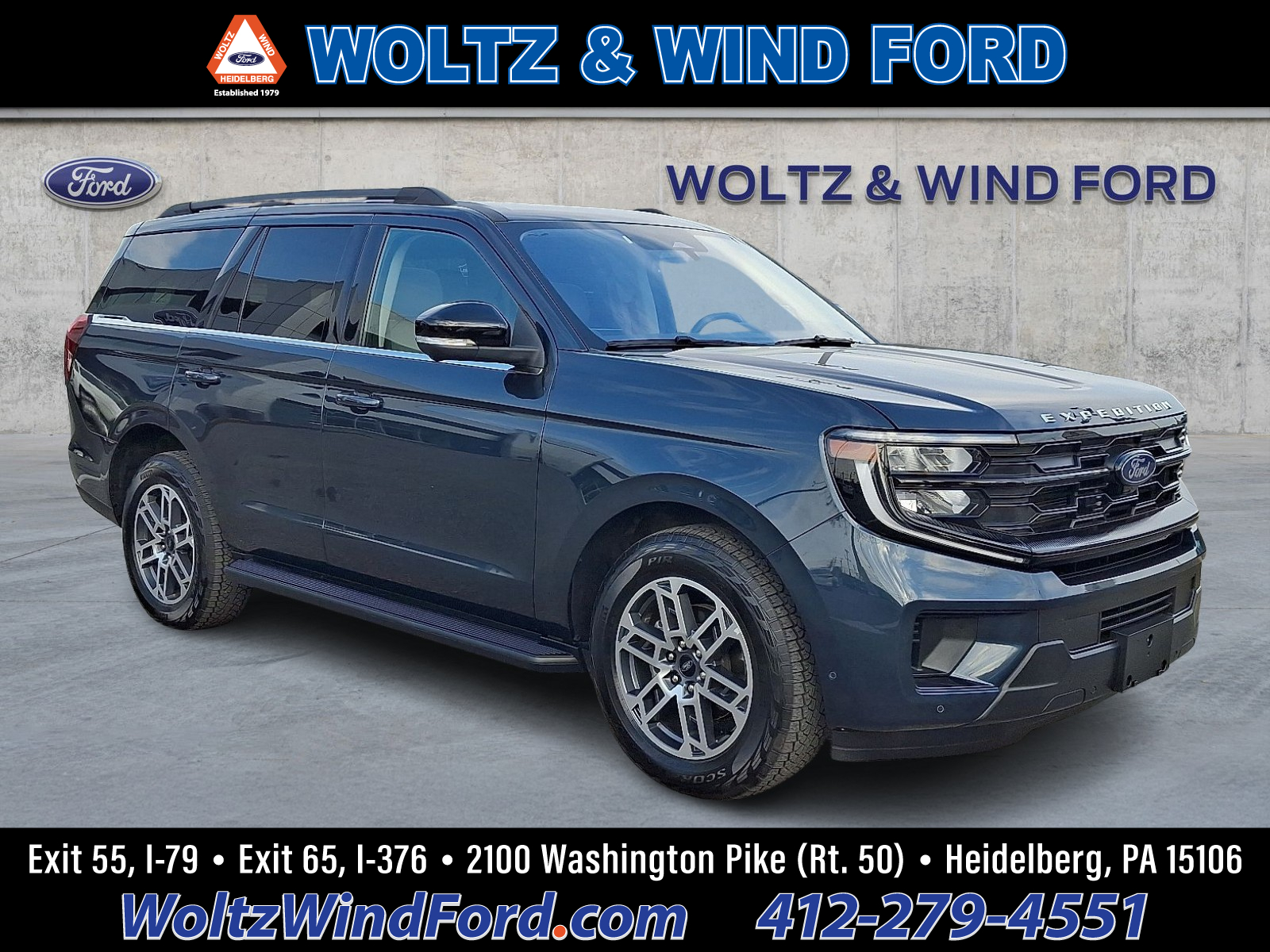 Stone Blue 2025 Ford Expedition SUV / Crossover Four-Wheel Drive Automatic