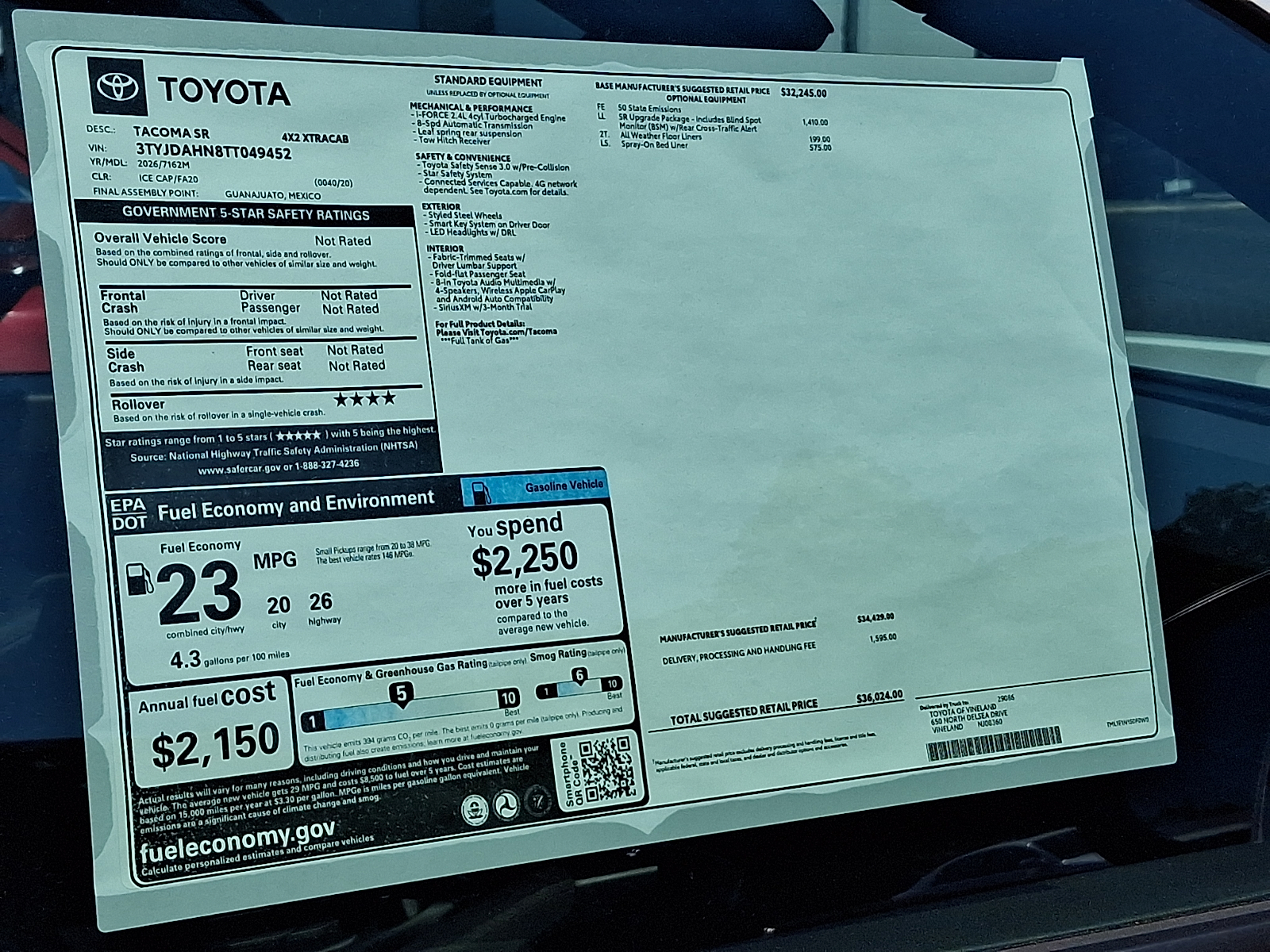 New 2026 Toyota Tacoma Truck