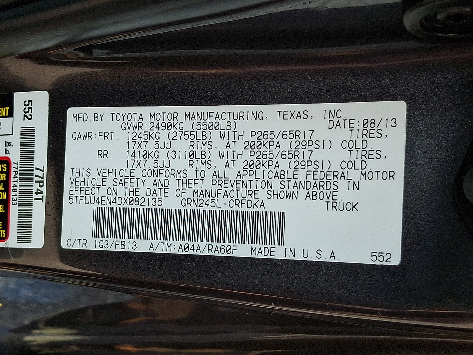 Used 2013 Toyota Tacoma Truck