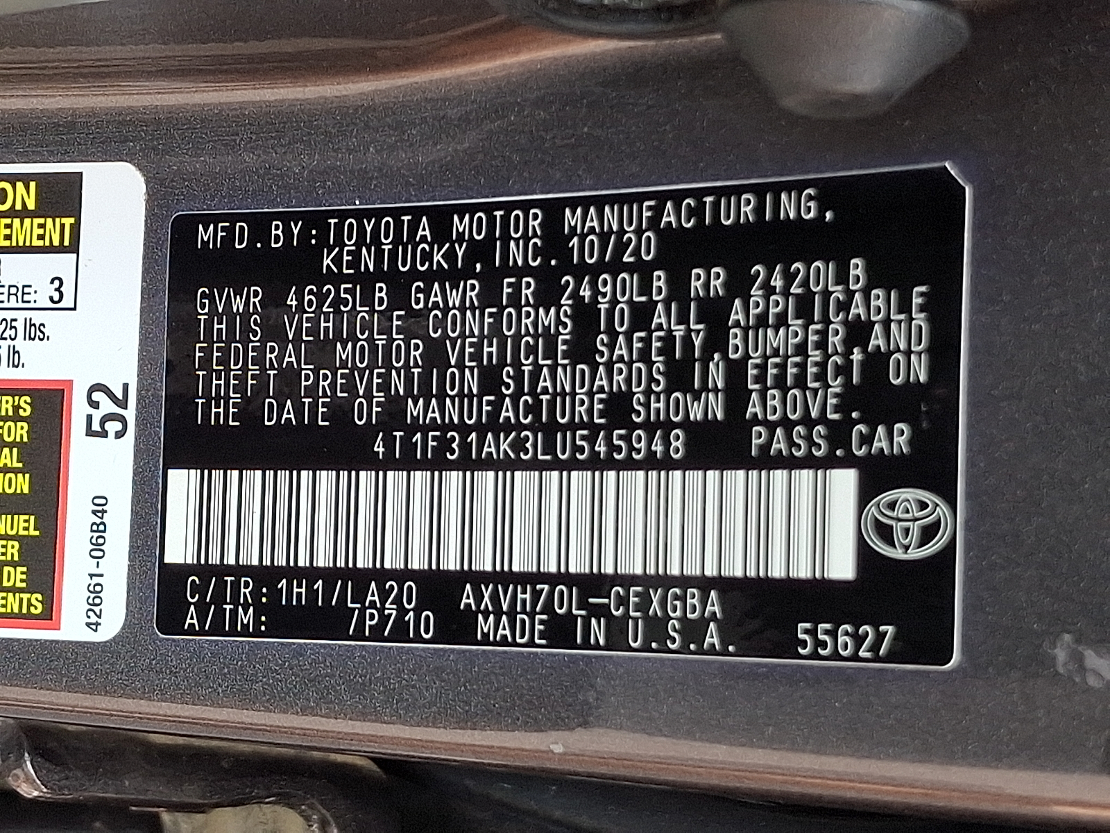 Used 2020 Toyota Camry Hybrid Sedan