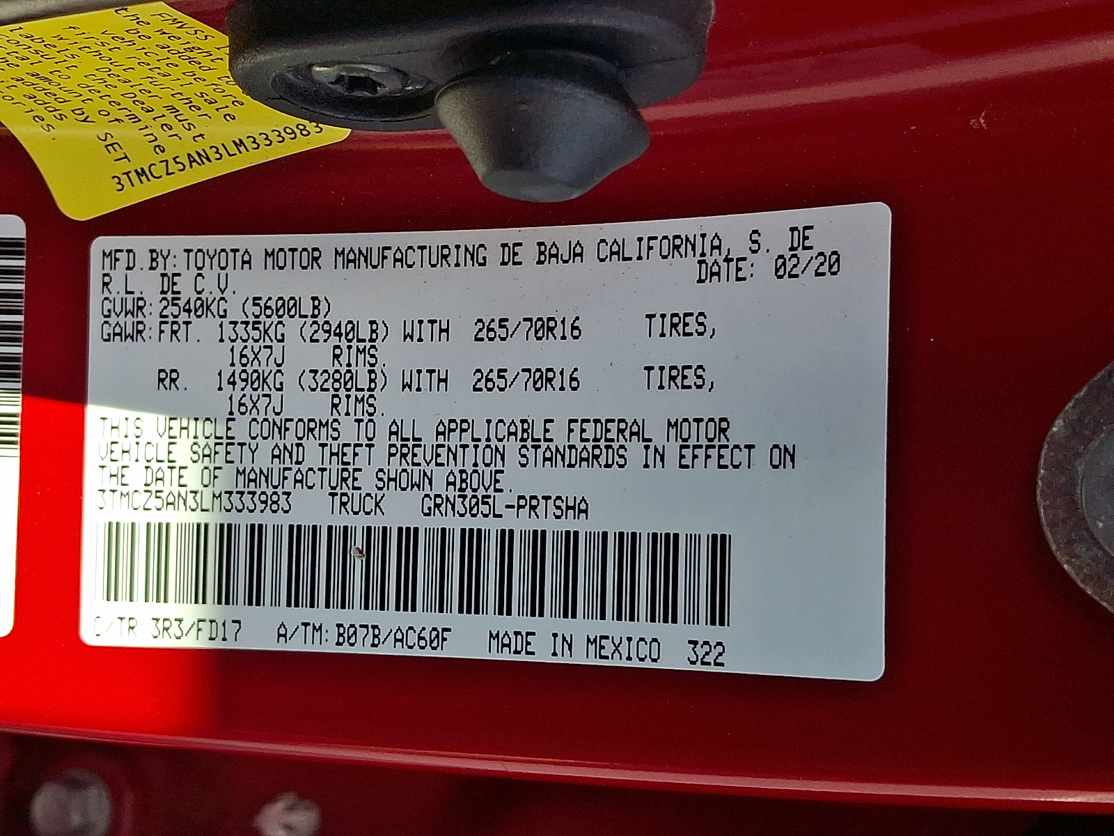 Used 2020 Toyota Tacoma Truck