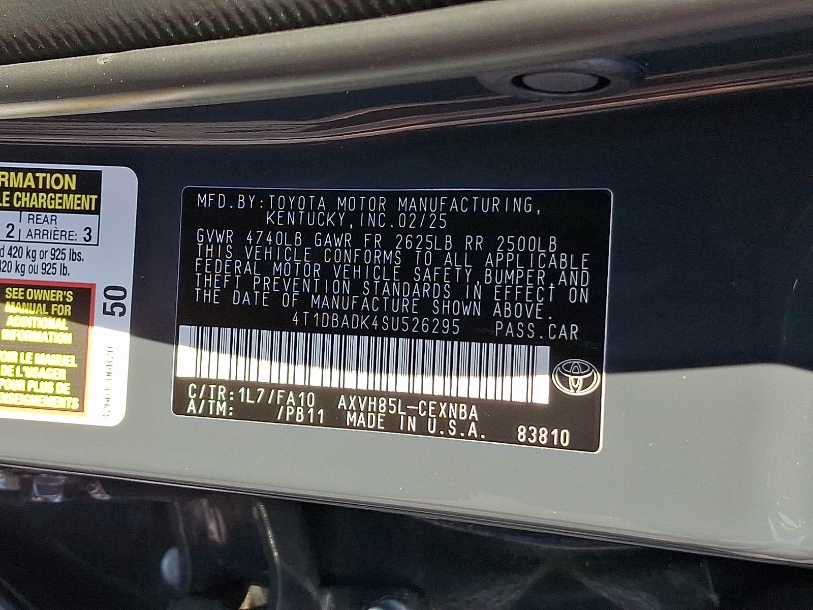 Used 2025 Toyota Camry Sedan