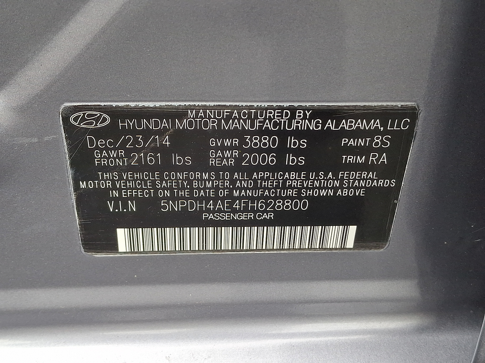 Used 2015 Hyundai Elantra Sedan