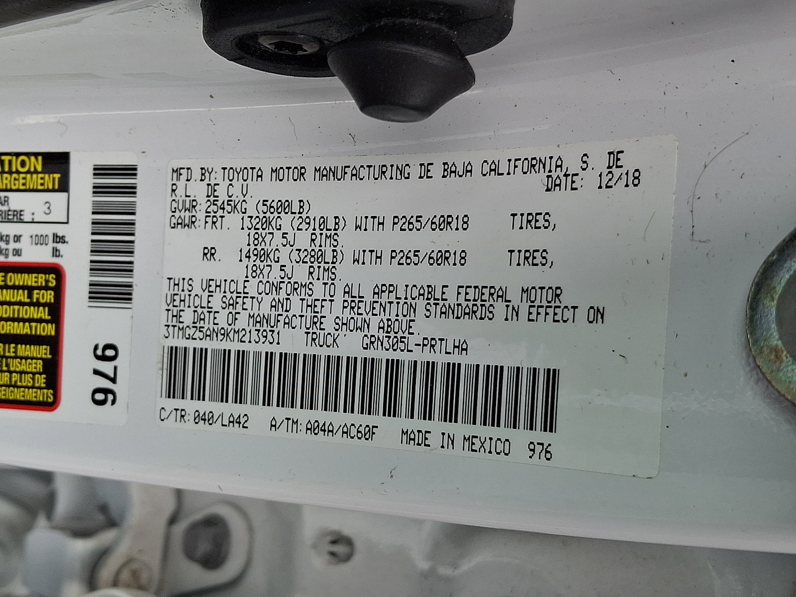 Used 2019 Toyota Tacoma Truck