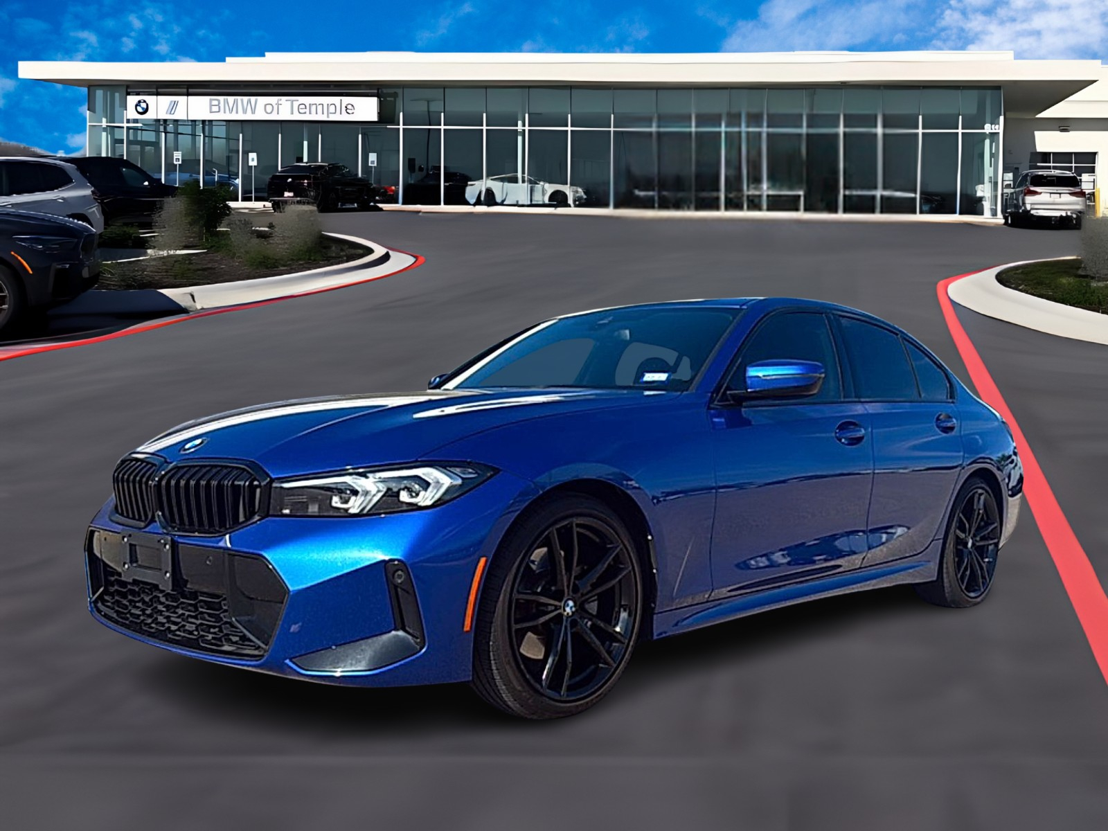 Portimao Blue Metallic 2023 BMW 3 Series Sedan Rear-Wheel Drive Automatic