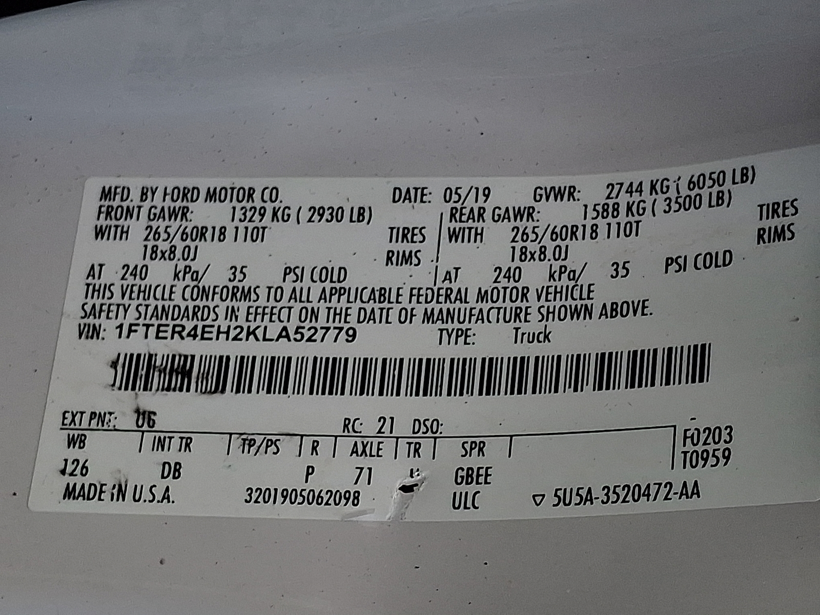 Used 2019 Ford Ranger Truck