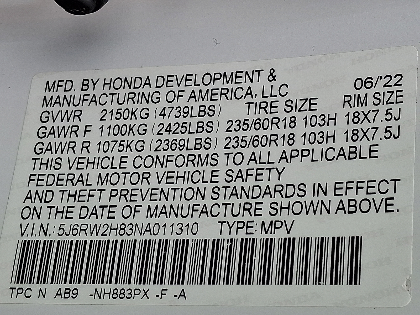 Used 2022 Honda CR-V SUV