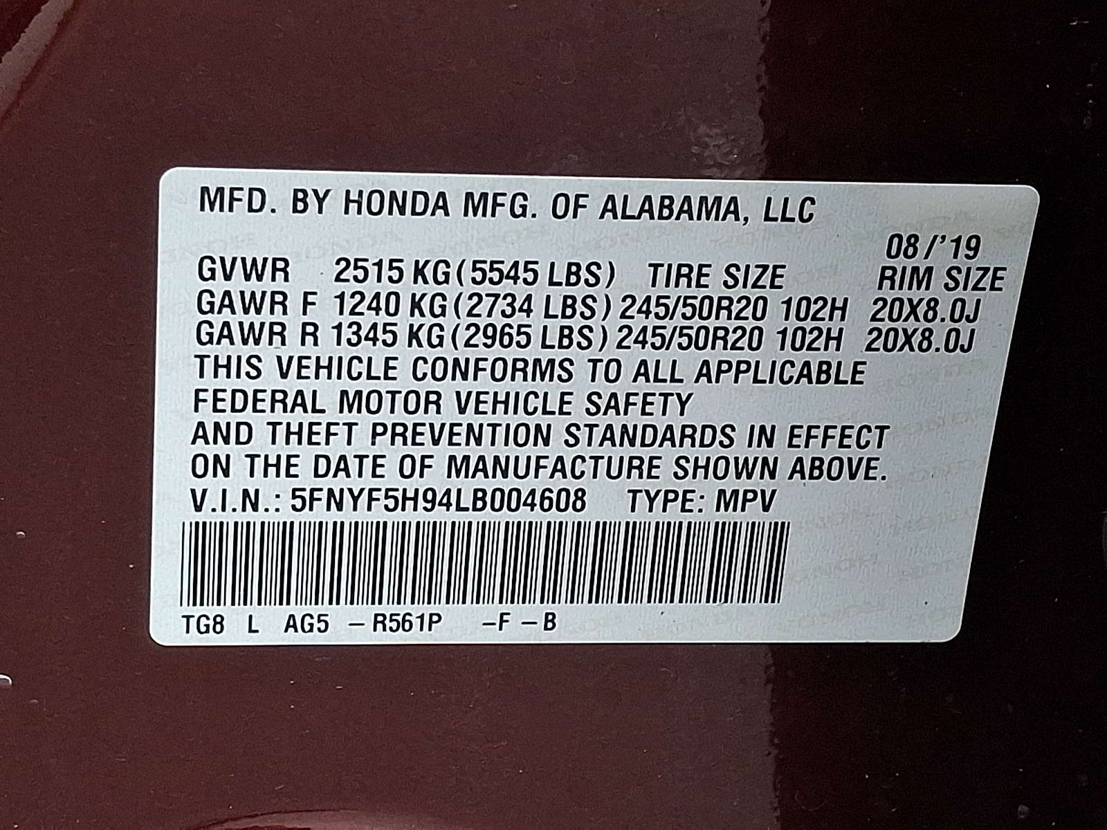 Used 2020 Honda Pilot SUV