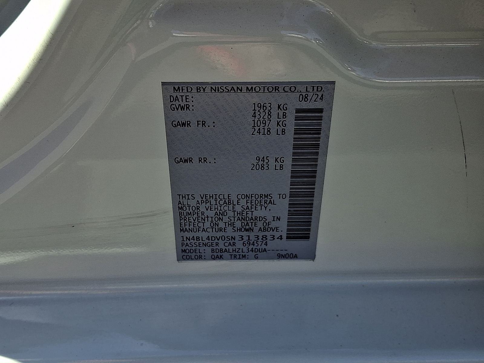 Used 2025 Nissan Altima Sedan