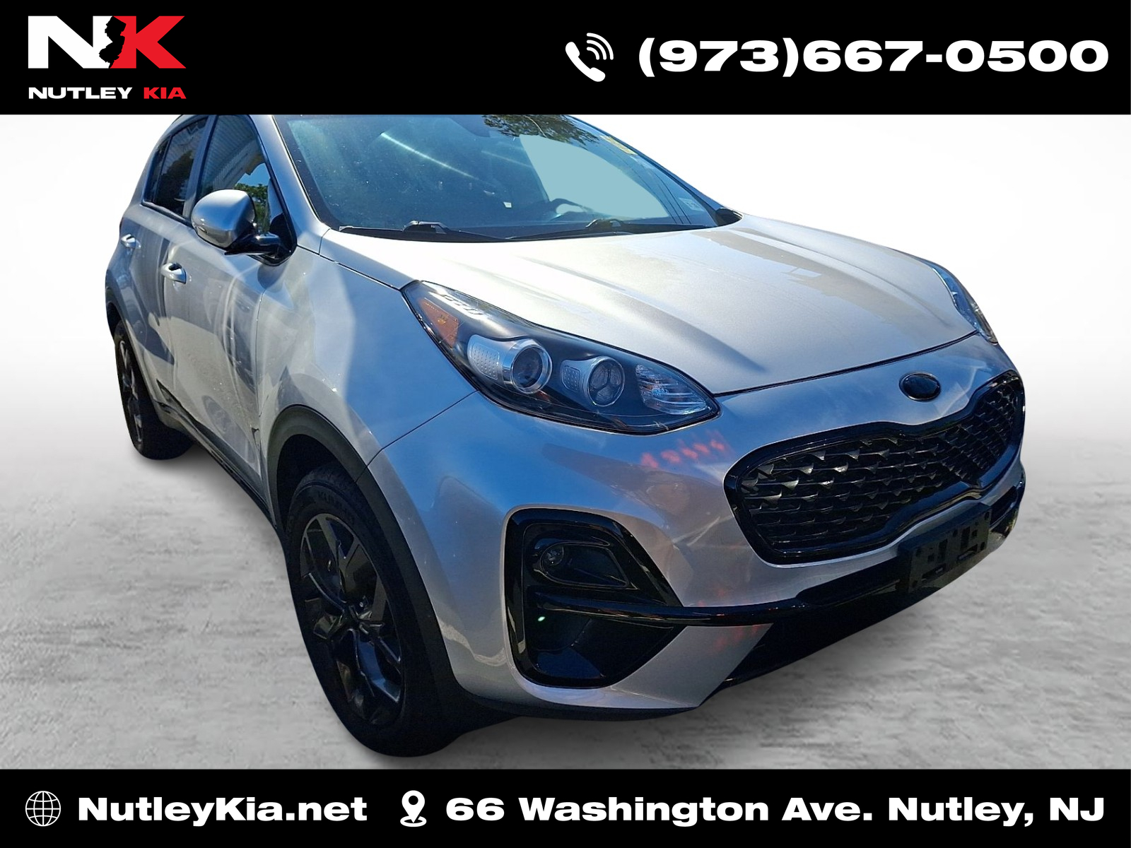 Sparkling Silver 2022 Kia Sportage SUV / Crossover All-Wheel Drive Automatic