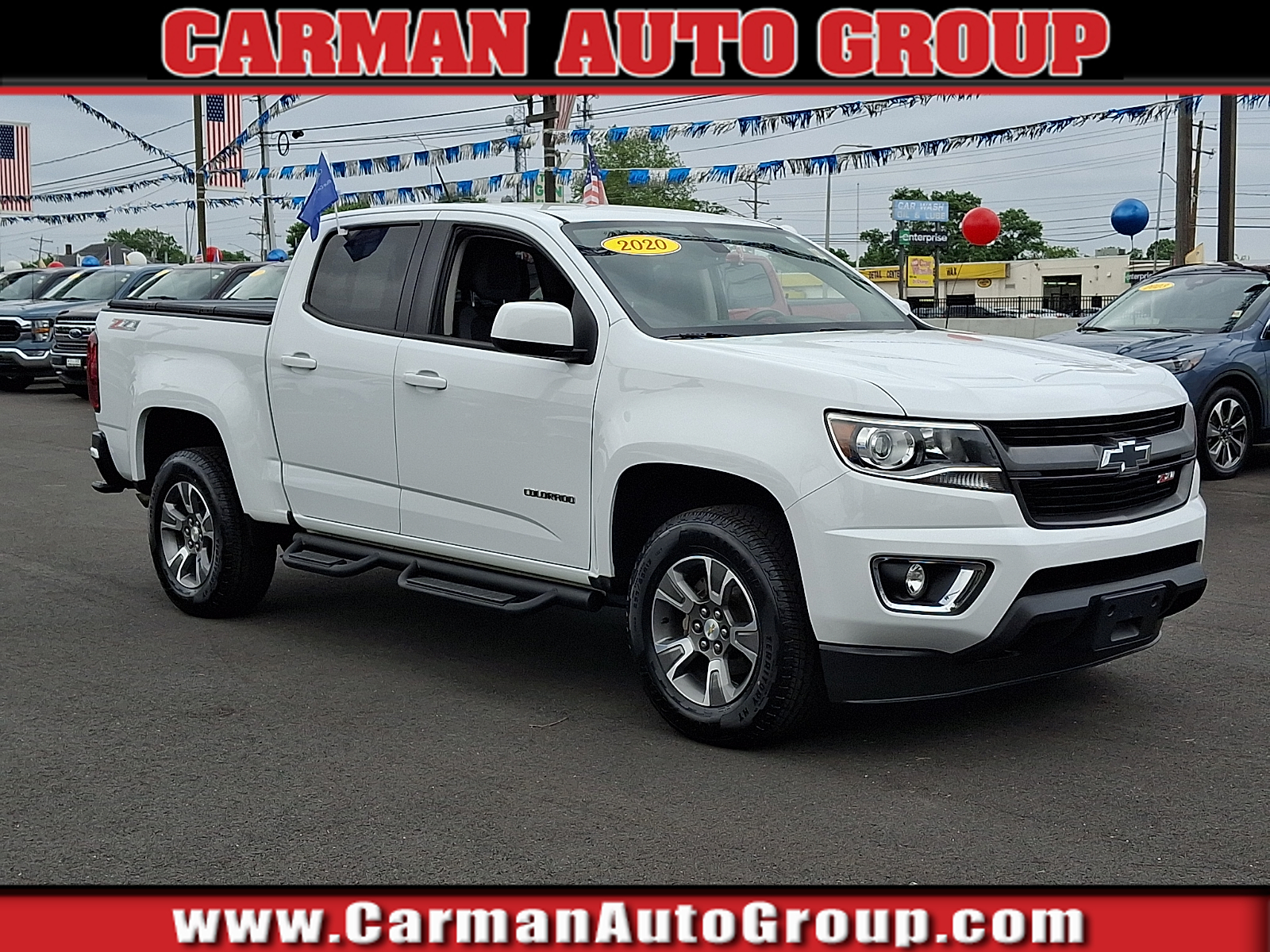 Summit White - GAZ 2020 Chevrolet Colorado Z71 Crew Cab 4WD Pickup Truck Four-Wheel Drive Automatic
