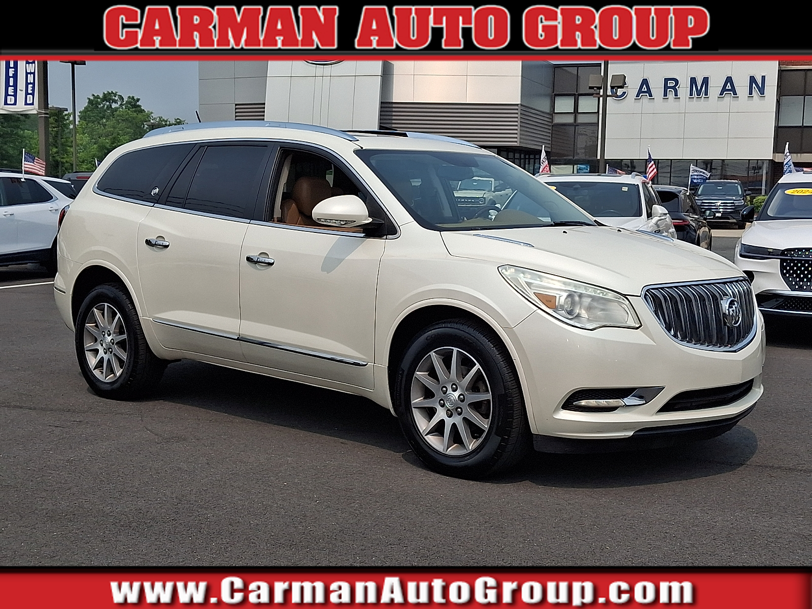 White Diamond Tricoat - 98U 2014 Buick Enclave SUV / Crossover All-Wheel Drive Automatic